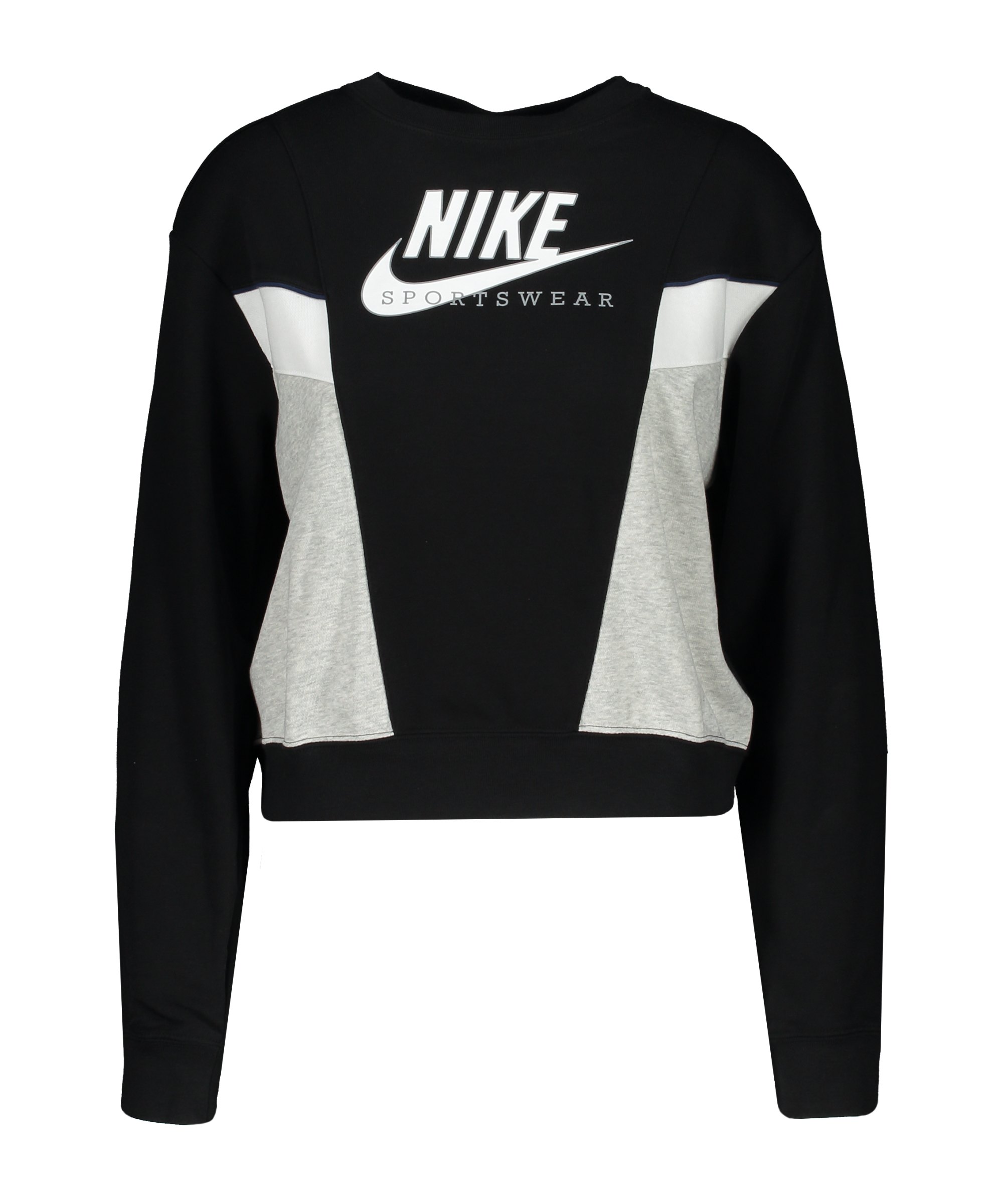 Nike Heritage Crew Sweatshirt Damen Schwarz F010 - schwarz