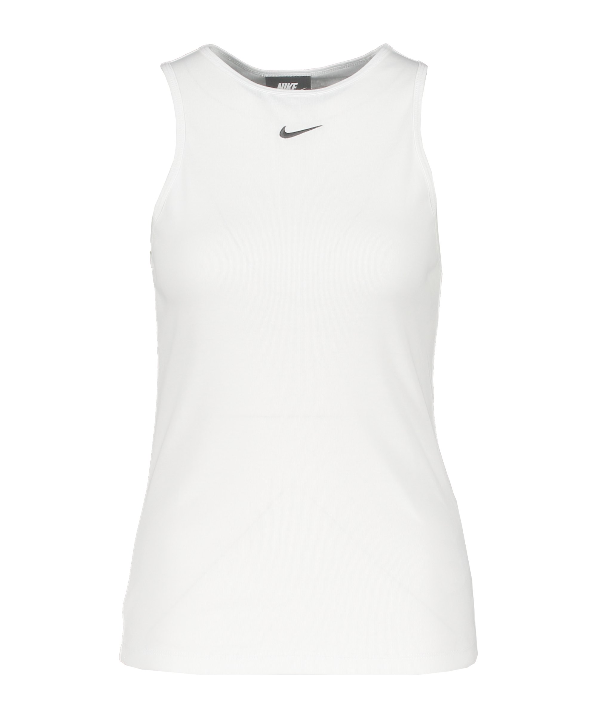 Nike Essential Tanktop Damen Weiss Schwarz F100 - weiss
