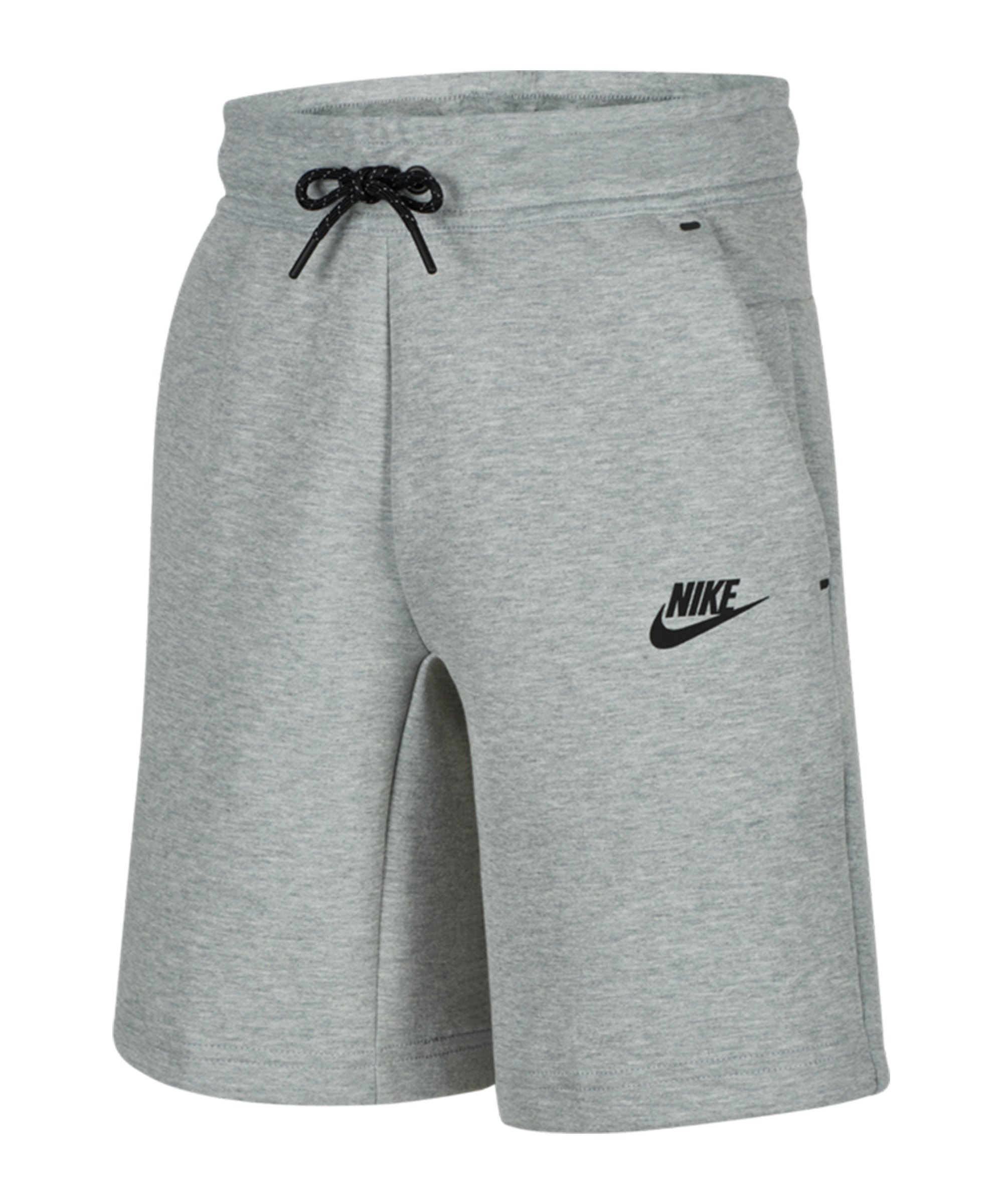 Nike Fleece Short Kids Grau Schwarz F063 - grau