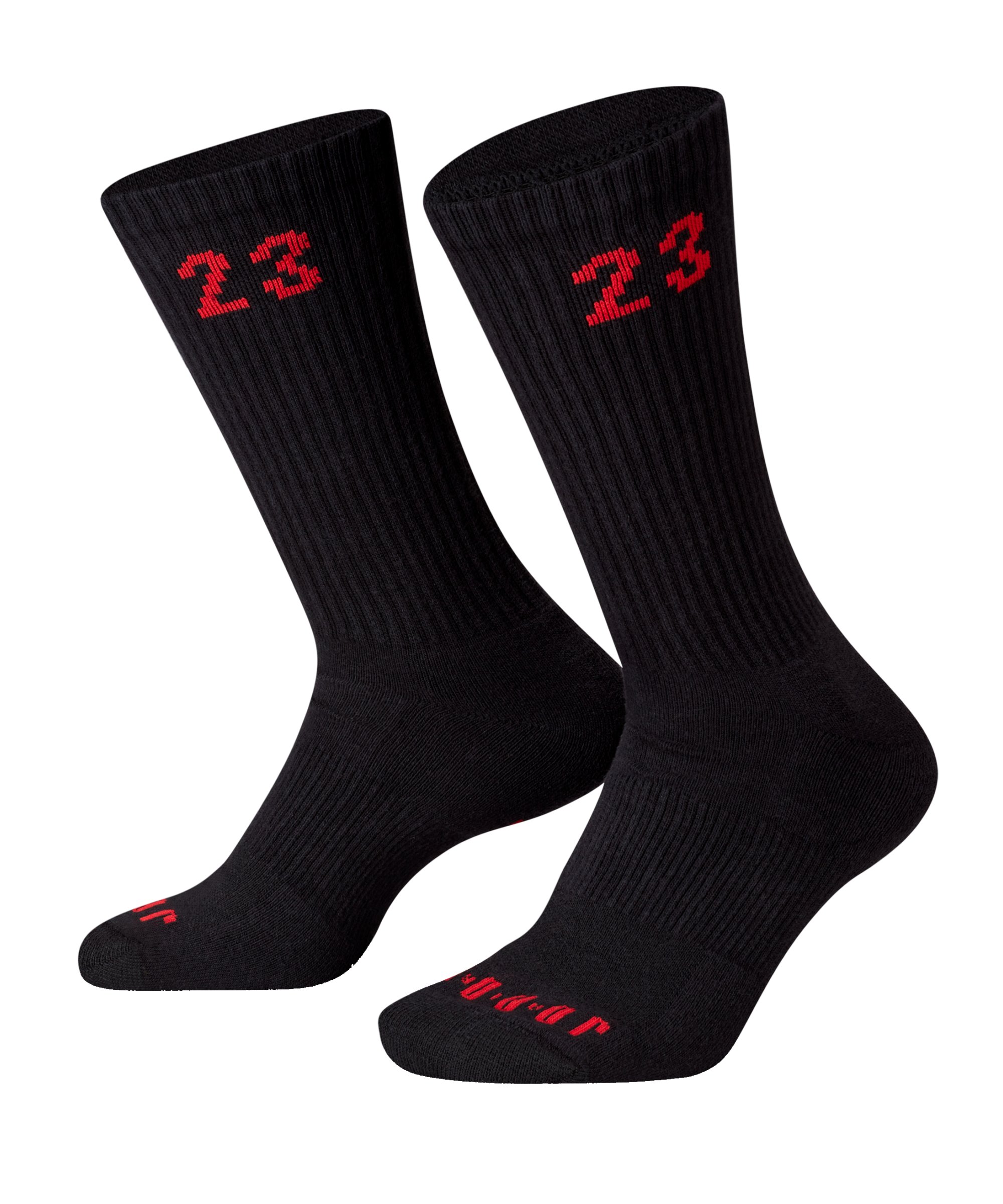 Jordan Essential Crew 3er Pack Socken Schwarz F011 - schwarz