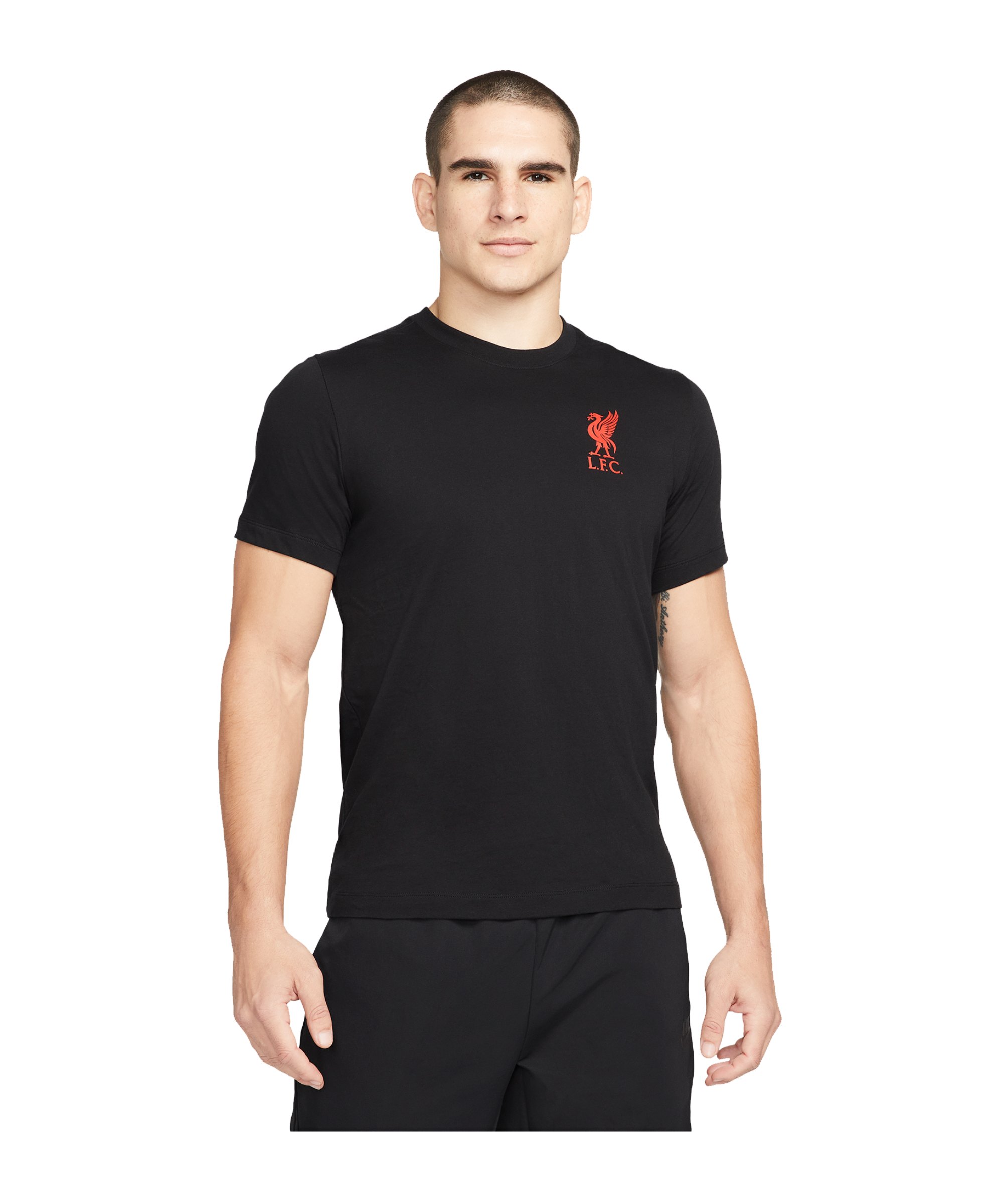 Nike FC Liverpool Travel T-Shirt Schwarz F010 - schwarz