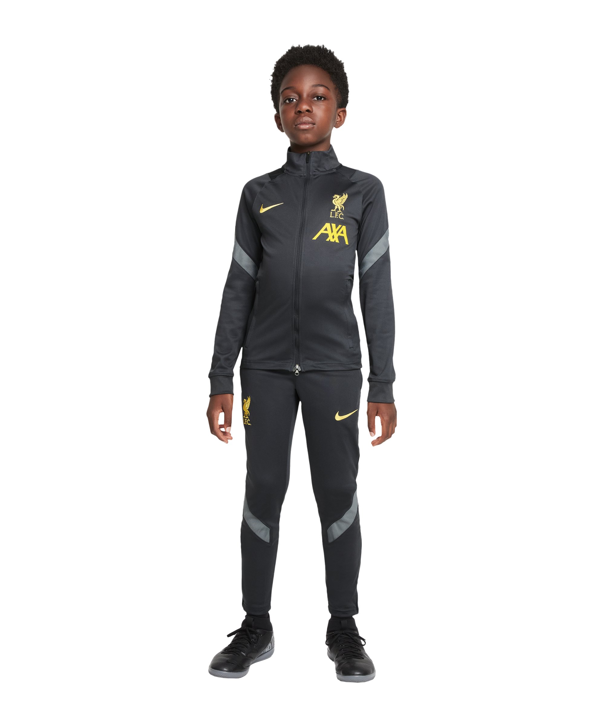 Nike FC Liverpool Trainingsanzug Kids Grau F065 - grau