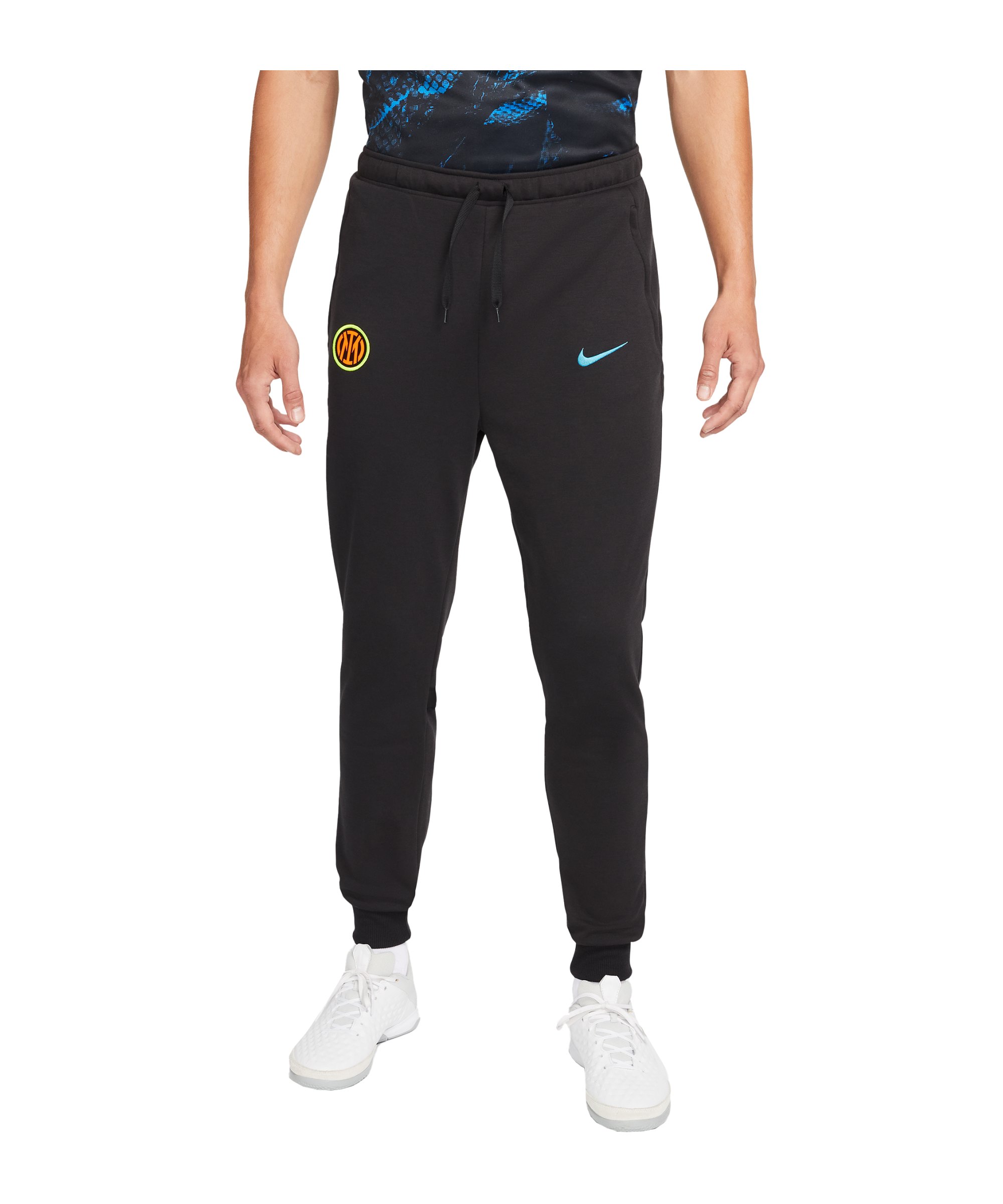 Nike Inter Mailand Travel Fleece Jogginghose Schwarz F014 - schwarz