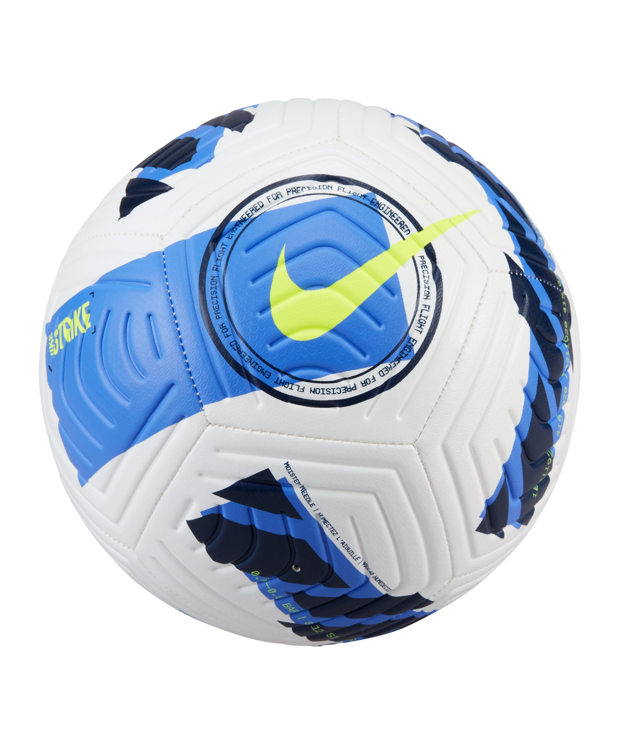 Nike Strike Recharge Trainingsball Weiss Blau F103 - weiss