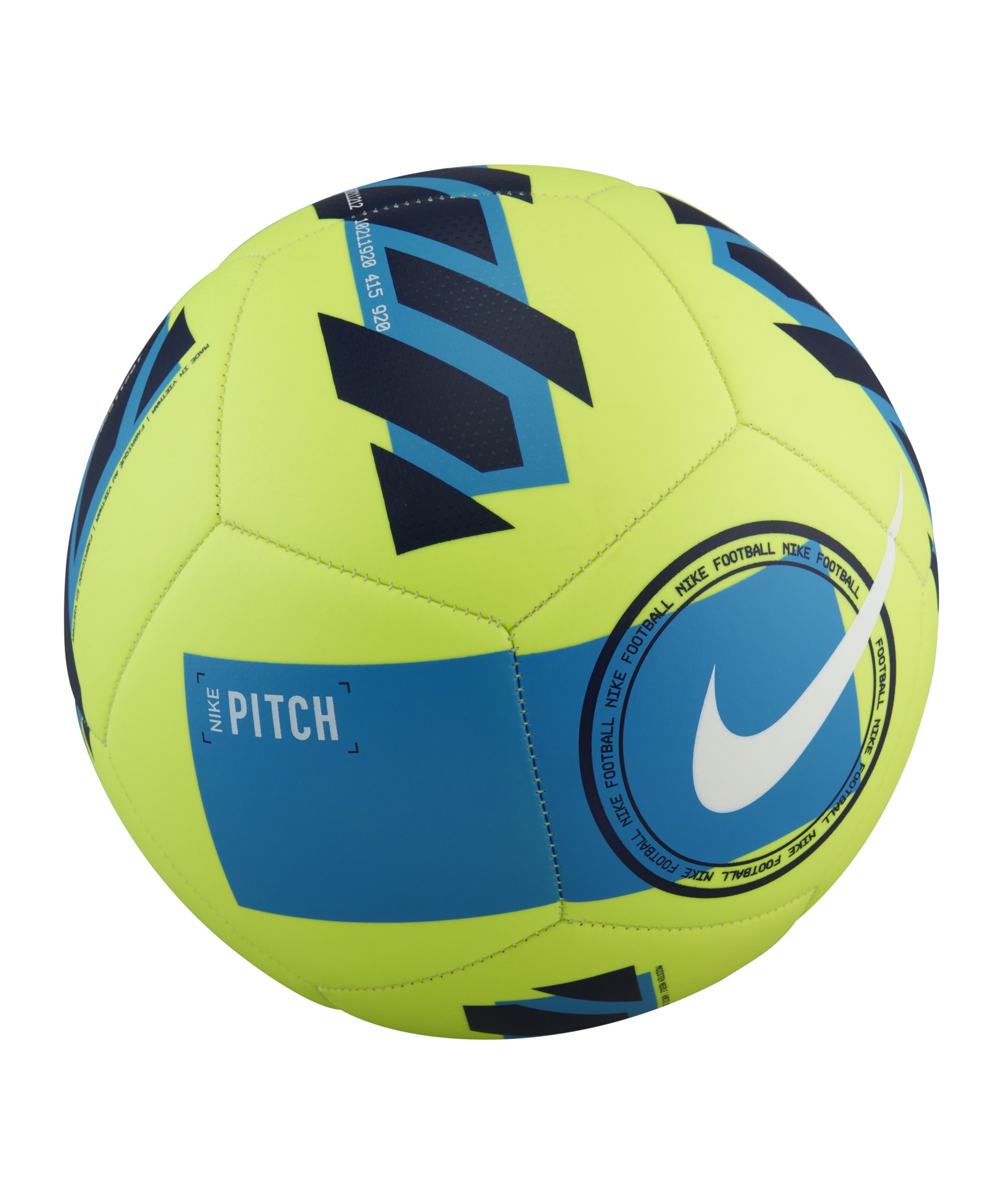 Nike Pitch Trainingsball Gelb Blau Weiss F704 - gelb