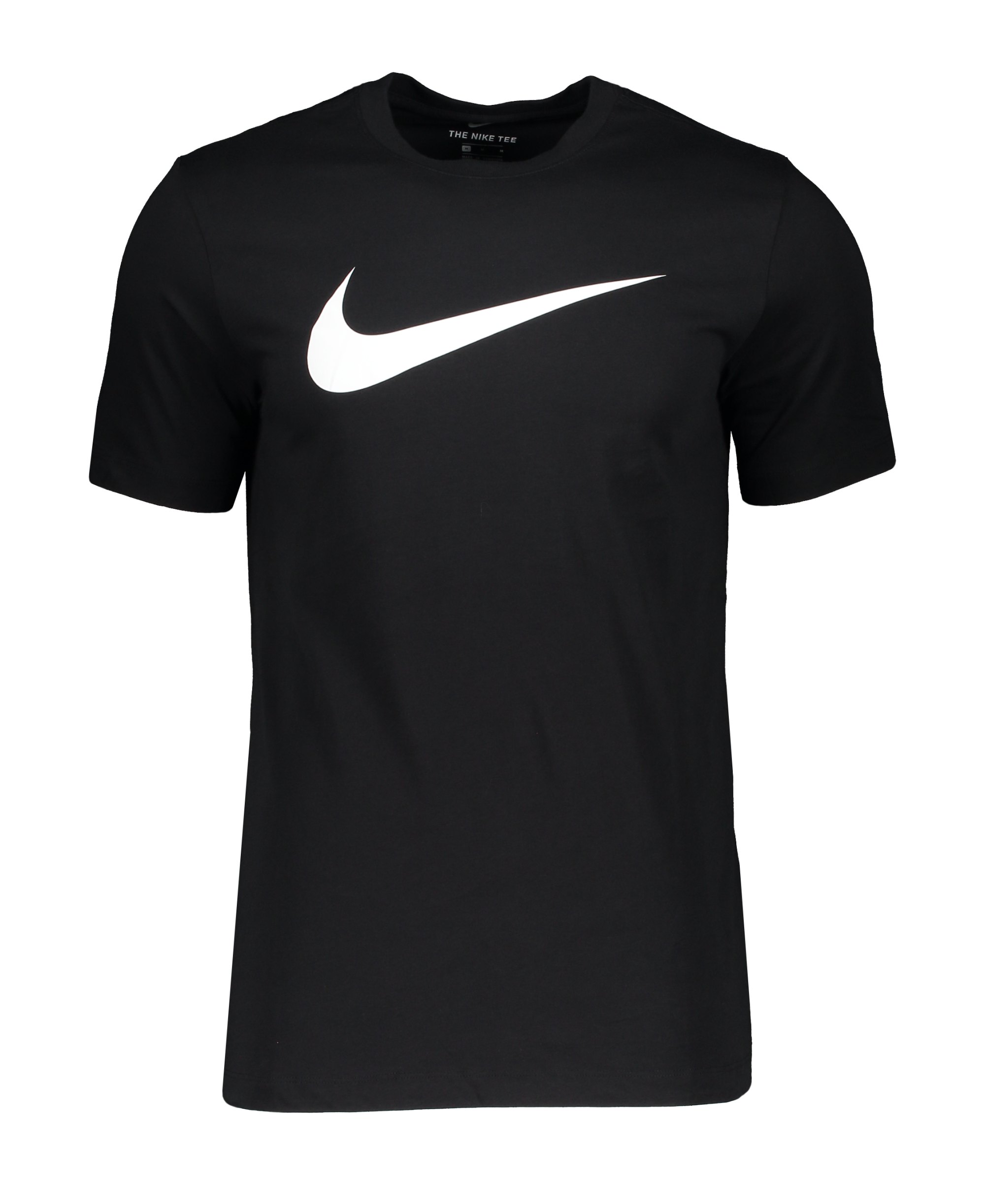 Nike Swoosh T-Shirt Schwarz Weiss F010 - schwarz