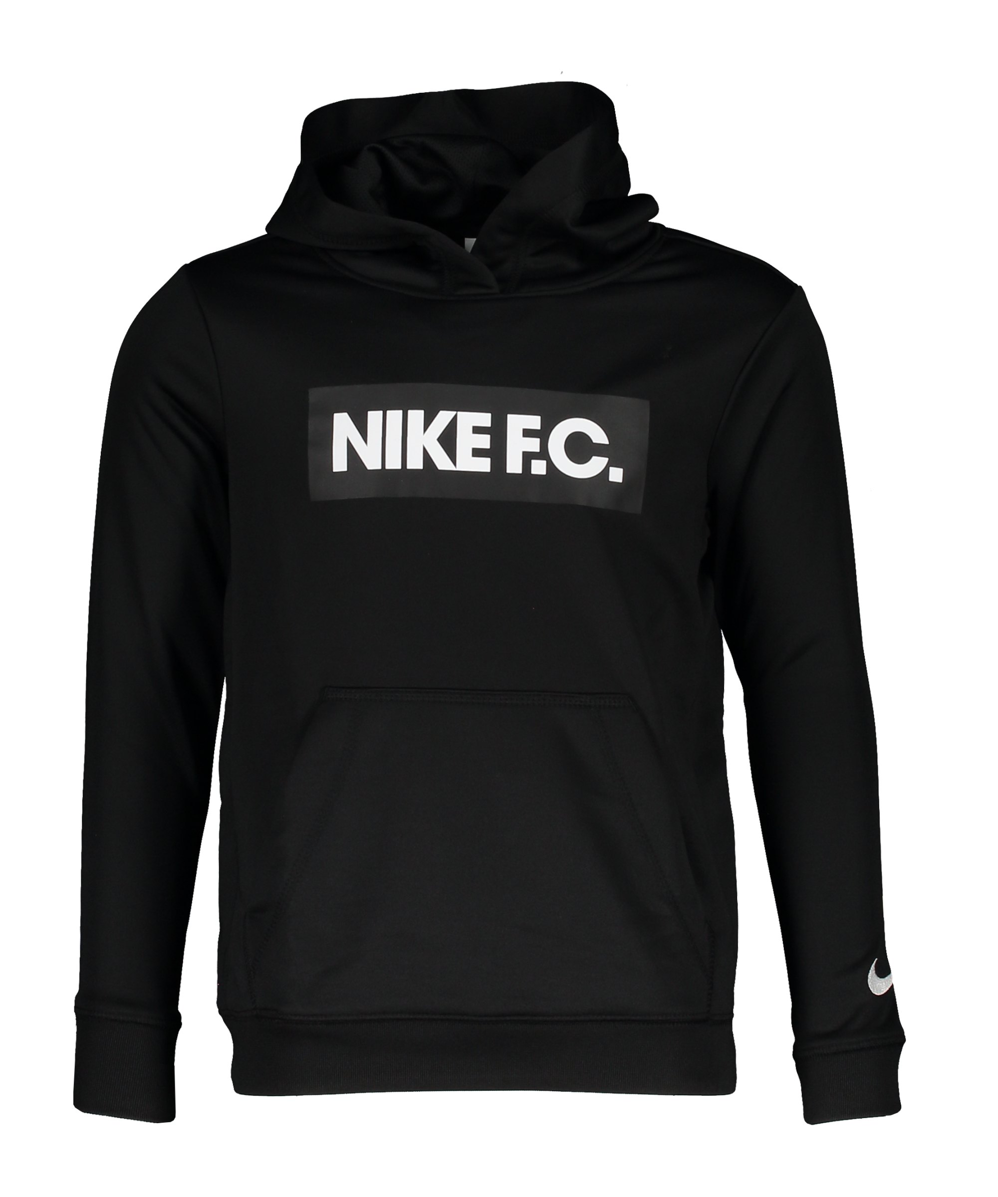 Nike F.C. Hoody Kids Schwarz Weiss F010 - schwarz