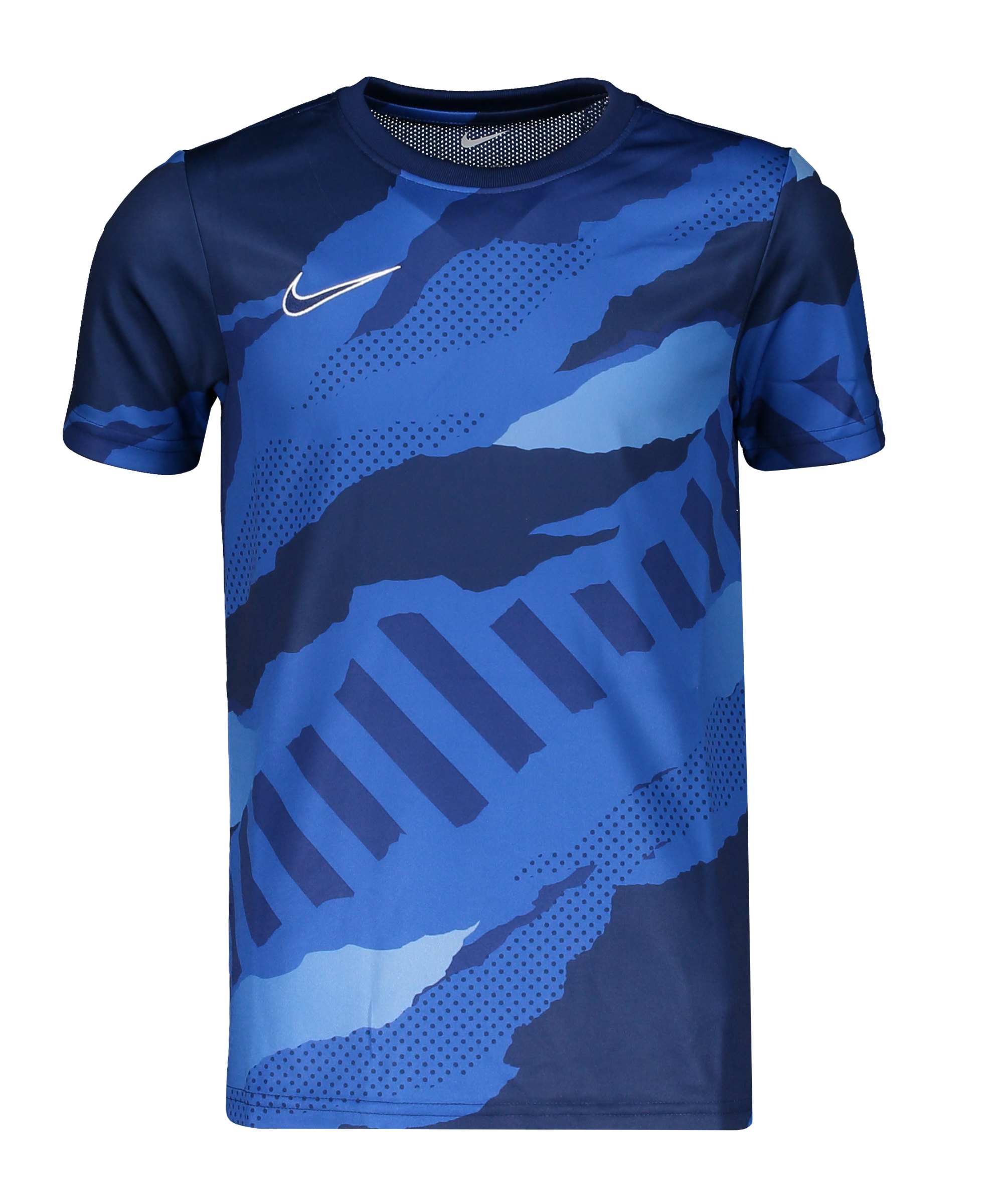 Nike GX Trainingsshirt Kids Blau Weiss F492 - blau