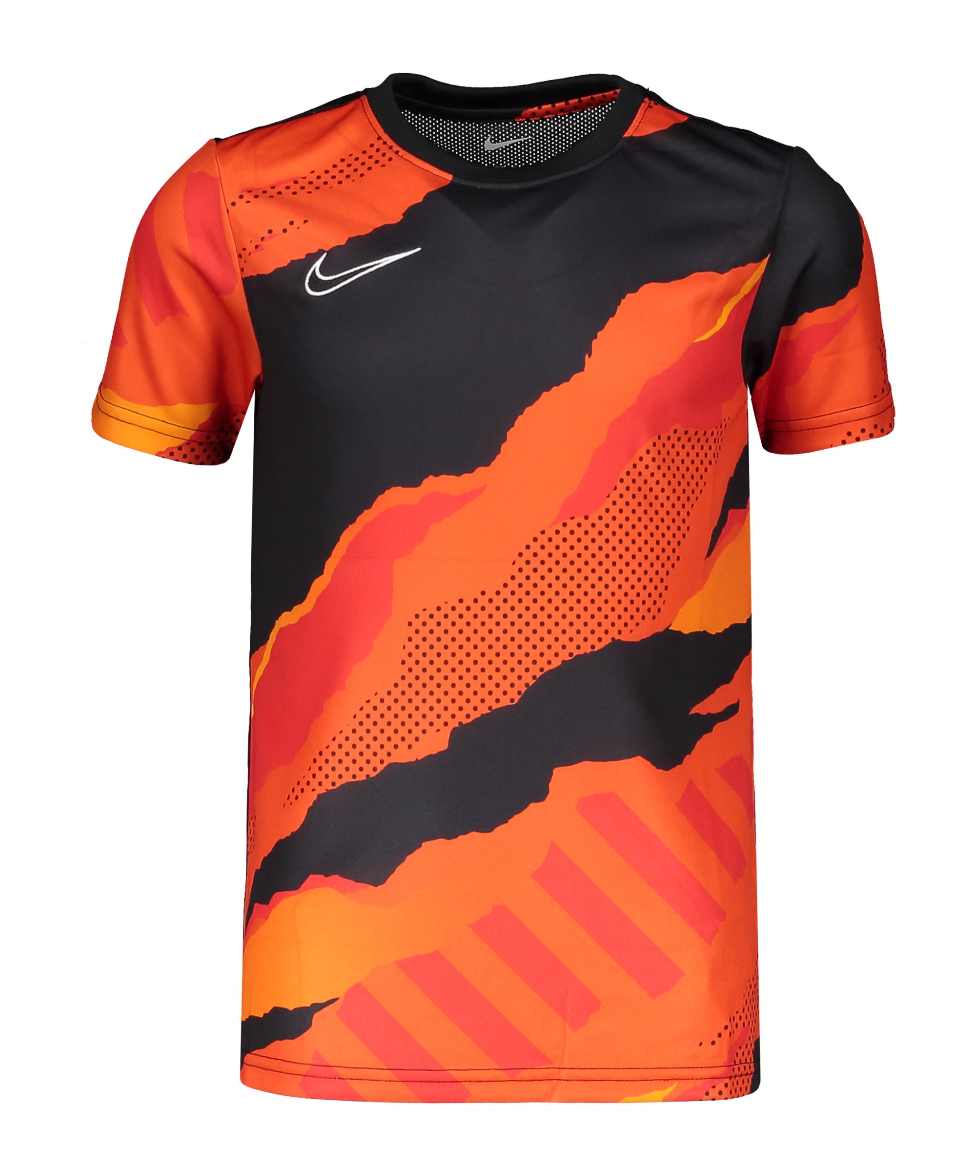 Nike GX Trainingsshirt Kids Schwarz Orange F011 - schwarz