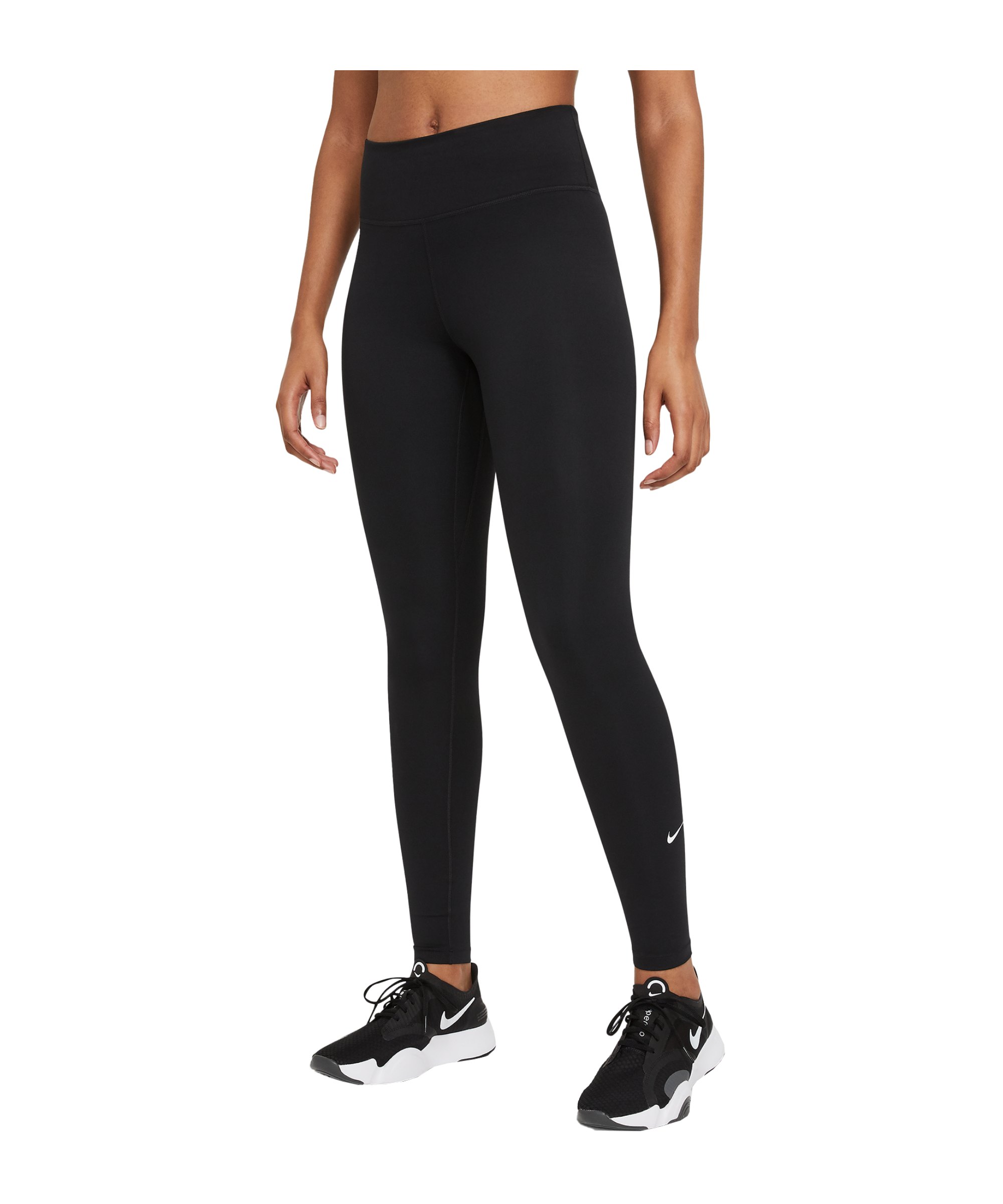 Nike One Leggings Training Damen Schwarz F010 - schwarz