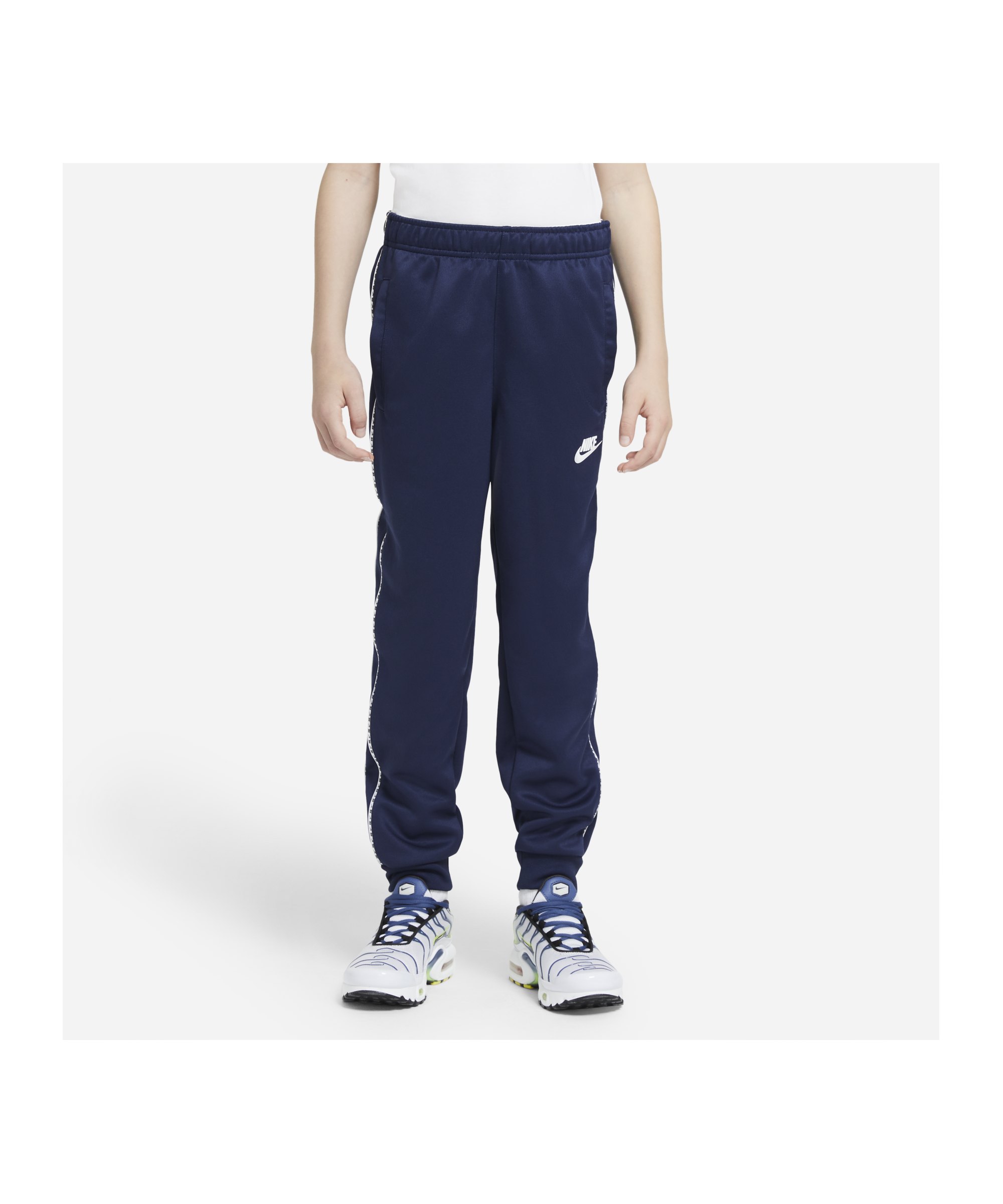 Nike Repeat Jogginghose Kids Blau Weiss F410 - blau