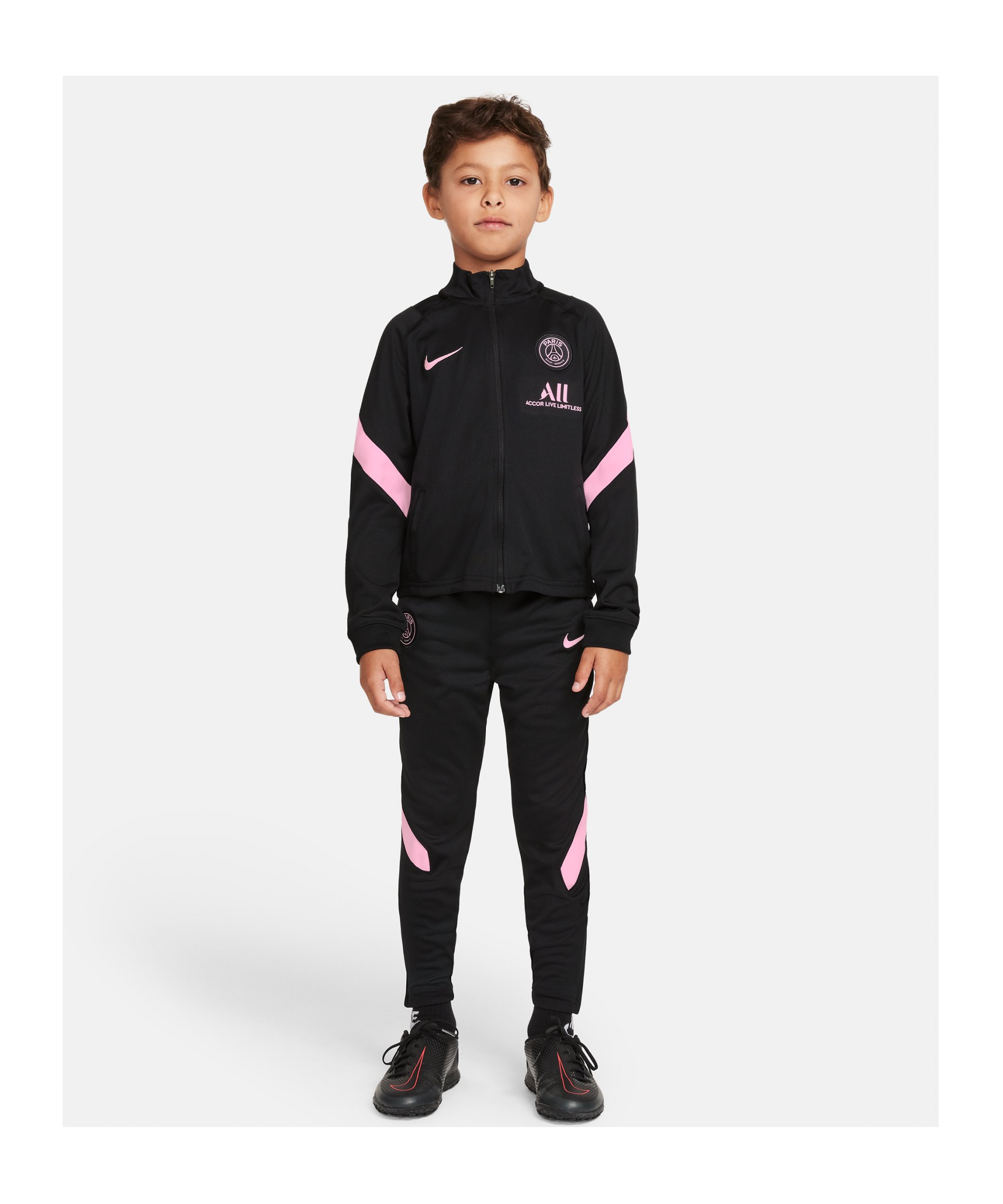 Nike Paris St. Germain Trainingsanzug Kids F011 - schwarz