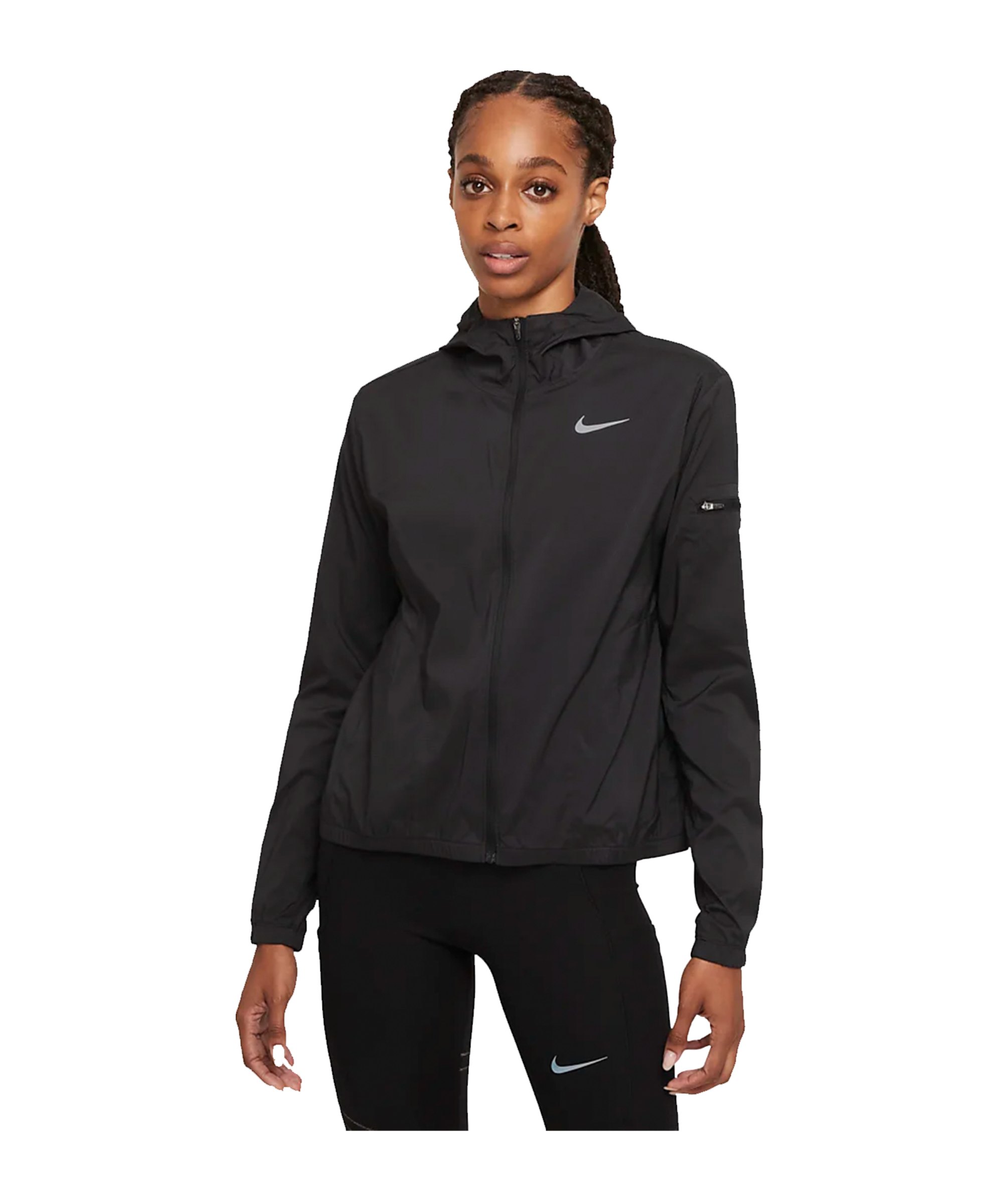 Nike Impossibly Kapuzenjacke Running Damen F010 - schwarz