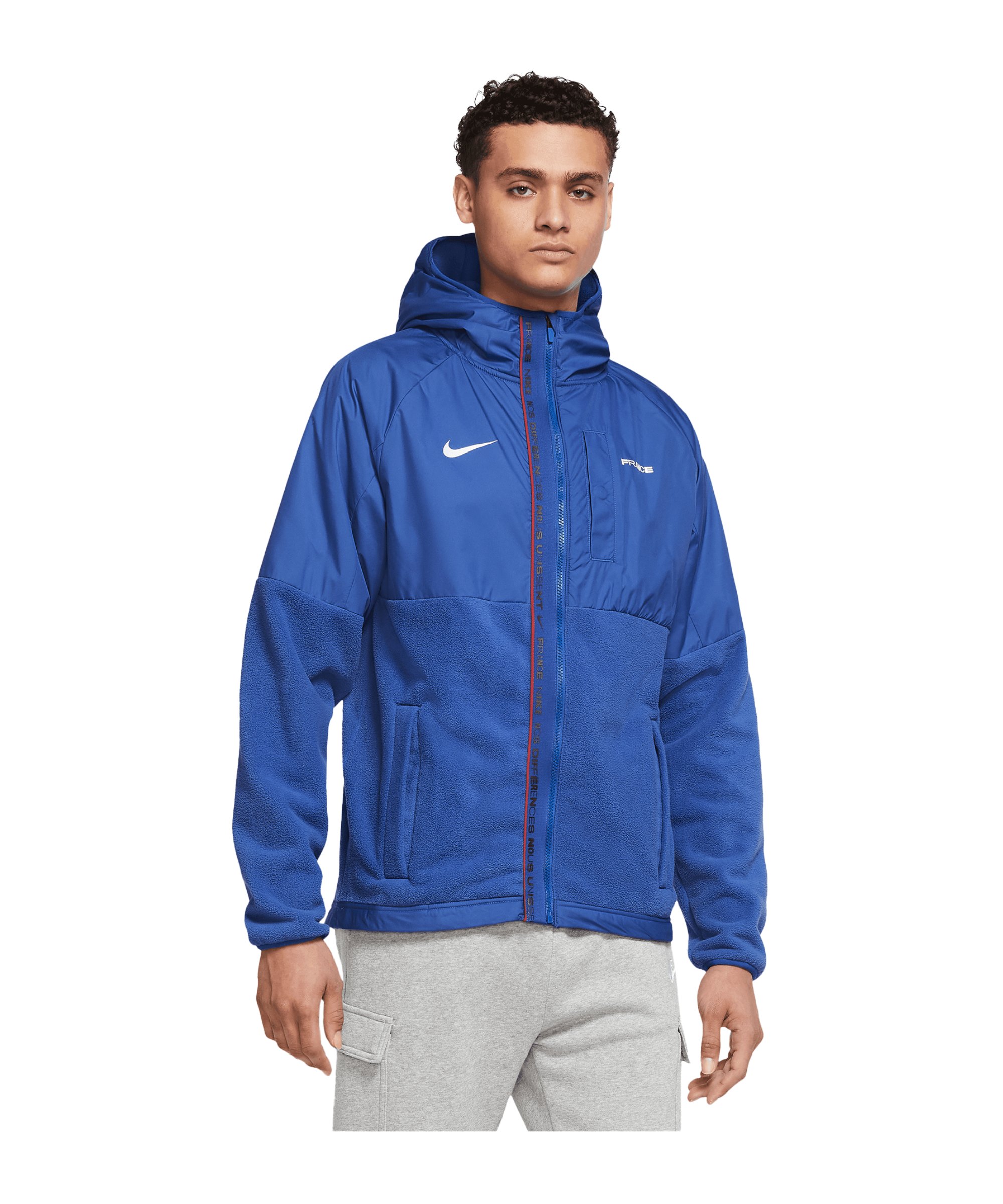 Nike Frankreich Winterjacke Blau F480 - blau