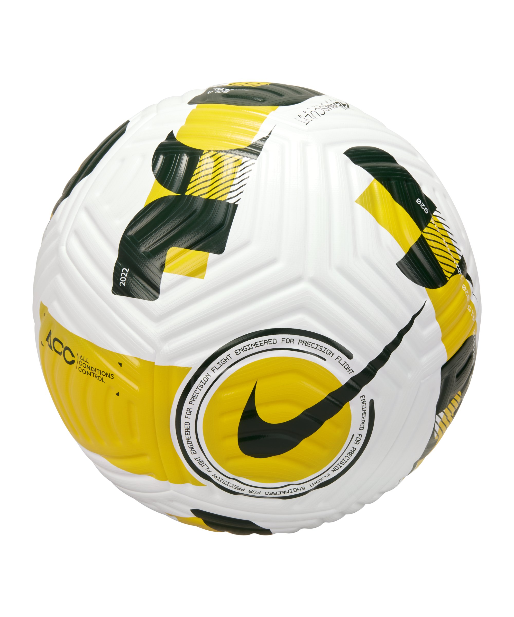 Nike Brazil Flight Spielball Weiss Gelb Grün F100 - weiss