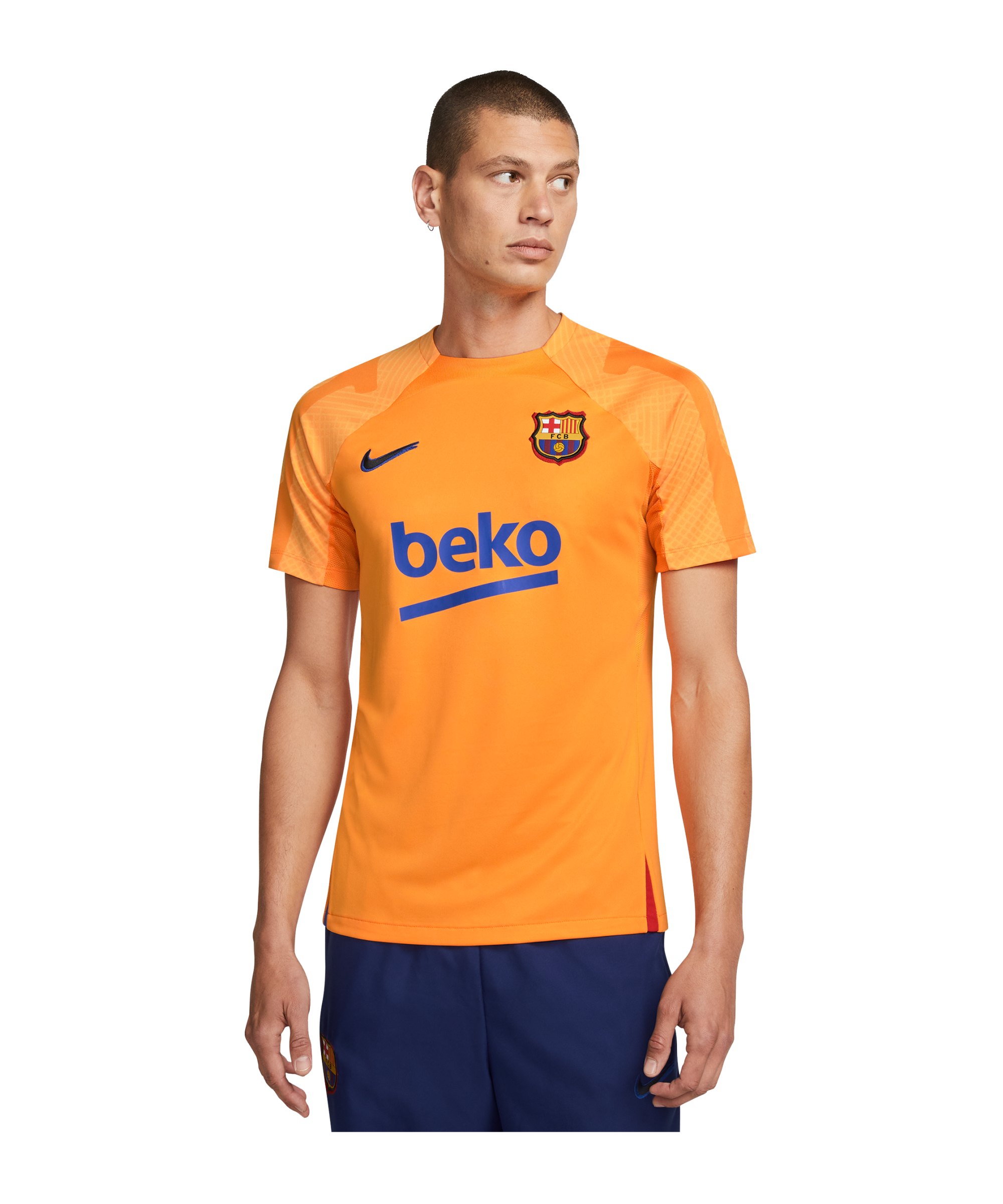 Nike FC Barcelona Strike Trainingsshirt Orange F837 - orange