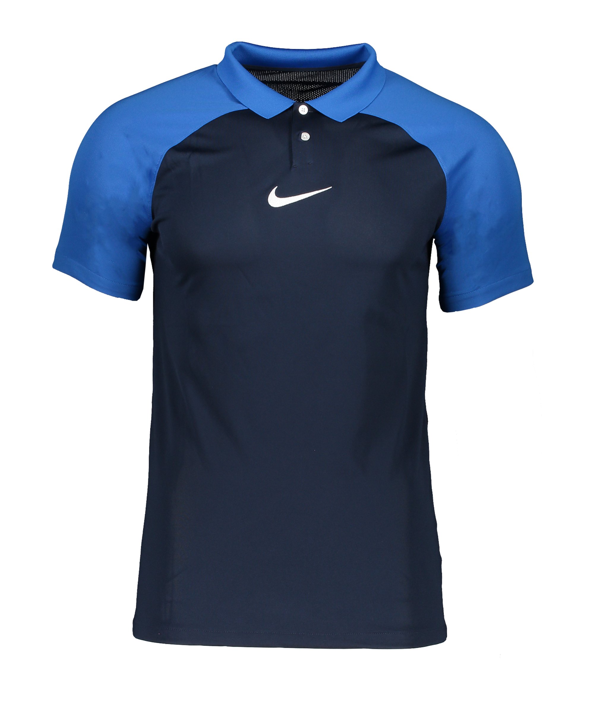 Nike Academy Pro Poloshirt Blau Weiss F451 - blau