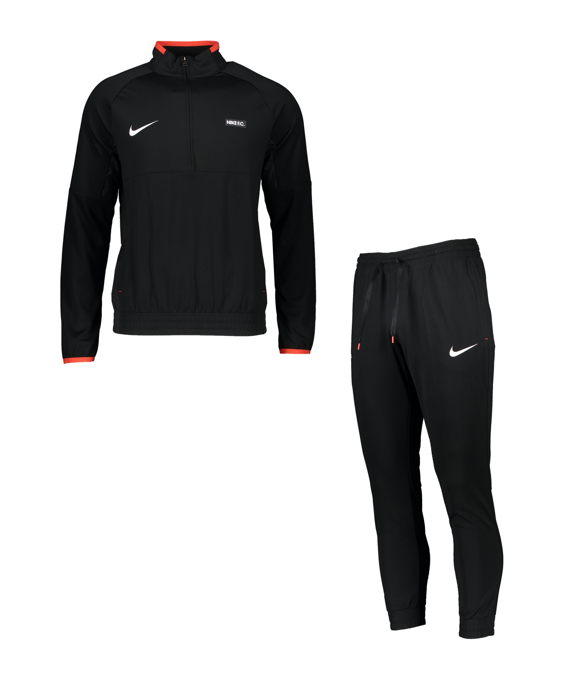 Nike F.C. Drill Trainingsanzug Schwarz F010 - schwarz