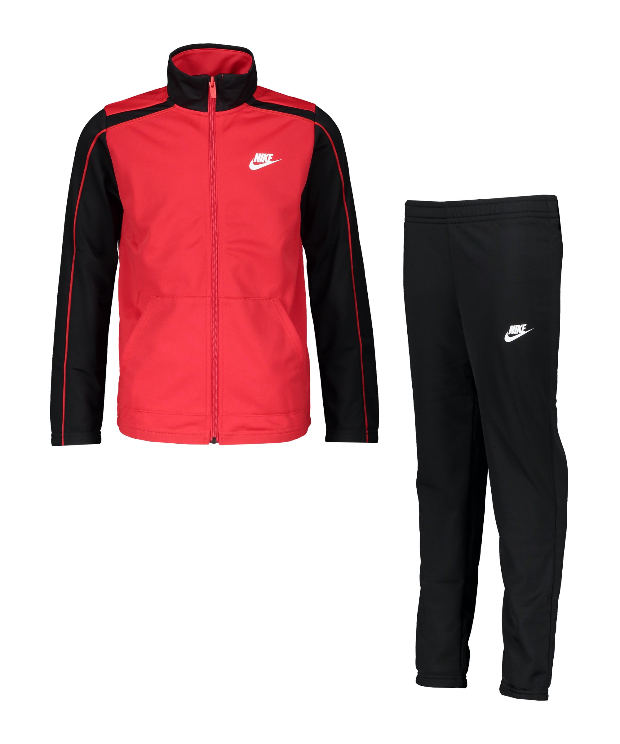 Nike Futura Trainingsanzug Kids Rot Schwarz F657 - rot