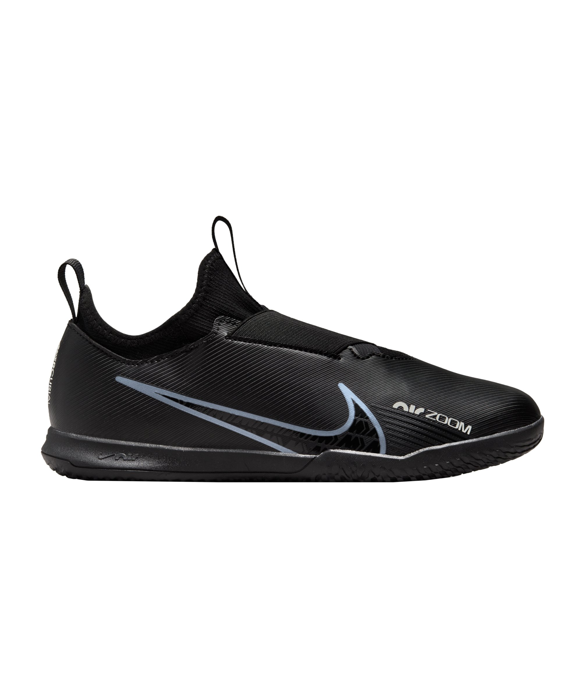 Nike Jr Air Zoom Mercurial Vapor XV Shadow Academy IC Kids Schwarz Grau F001 - schwarz