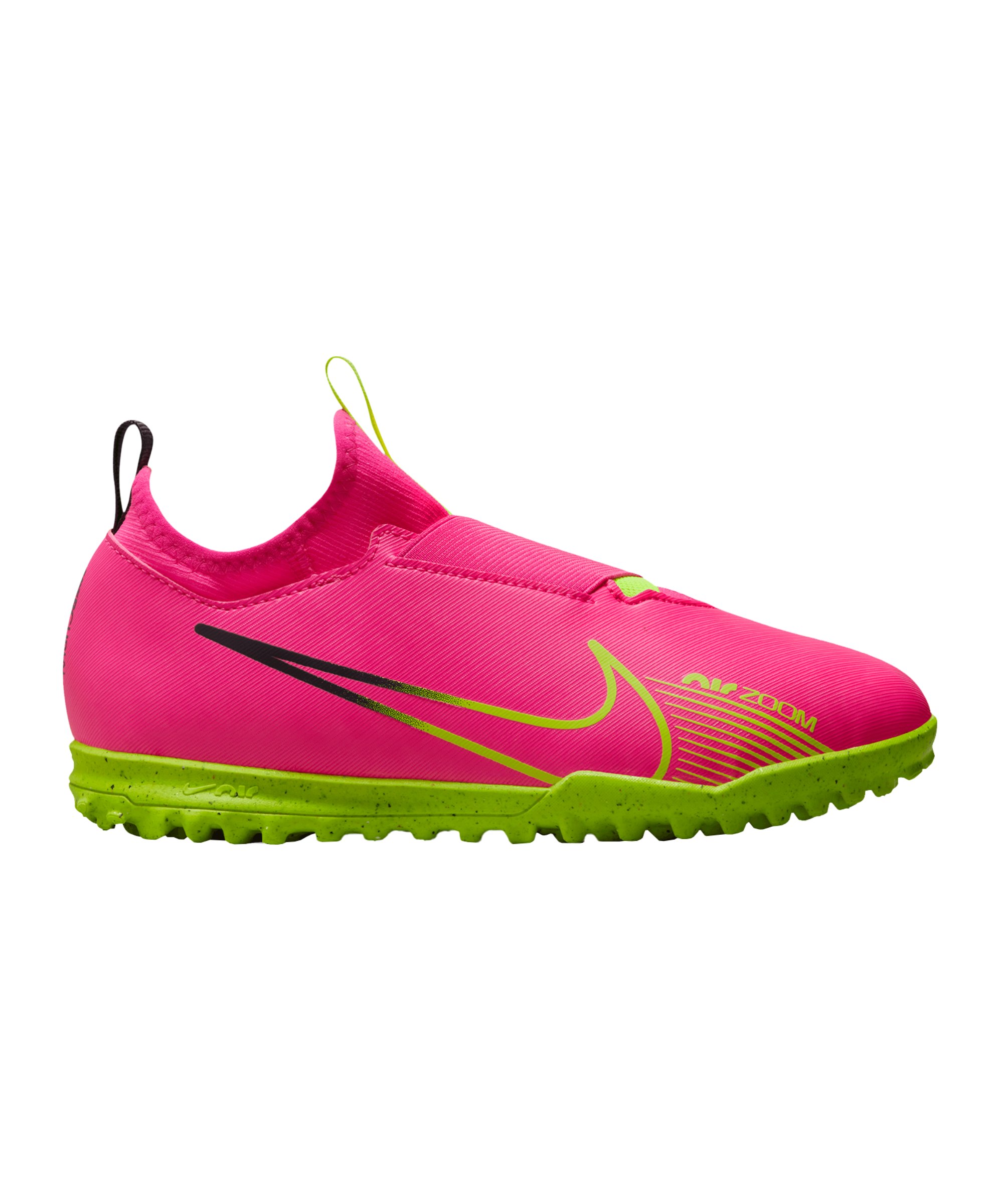 Nike Jr Air Zoom Mercurial Vapor XV Academy TF Luminous Kids Pink Gelb F605 - pink