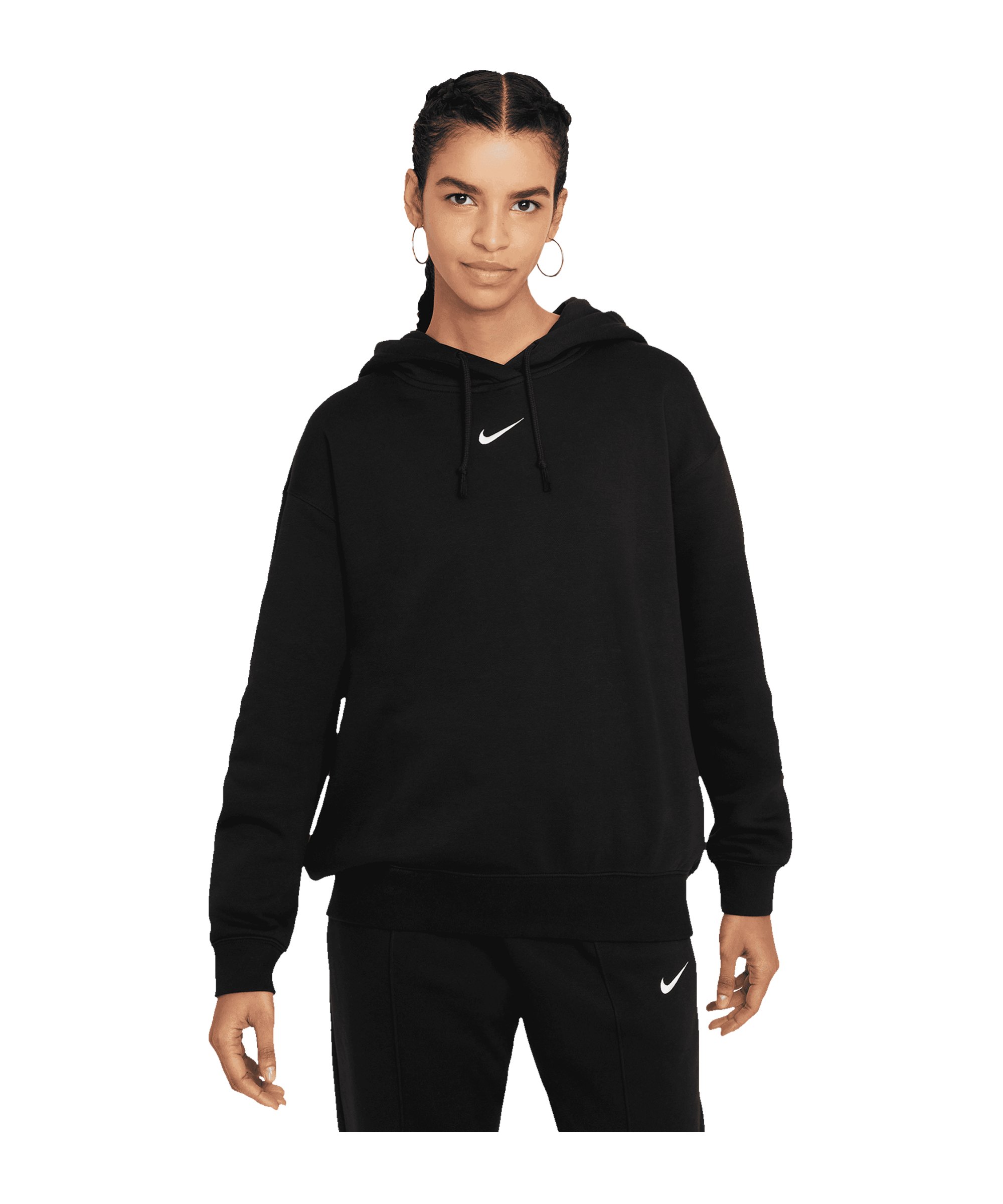 Nike Essentials Hoody Damen Schwarz F010 - schwarz