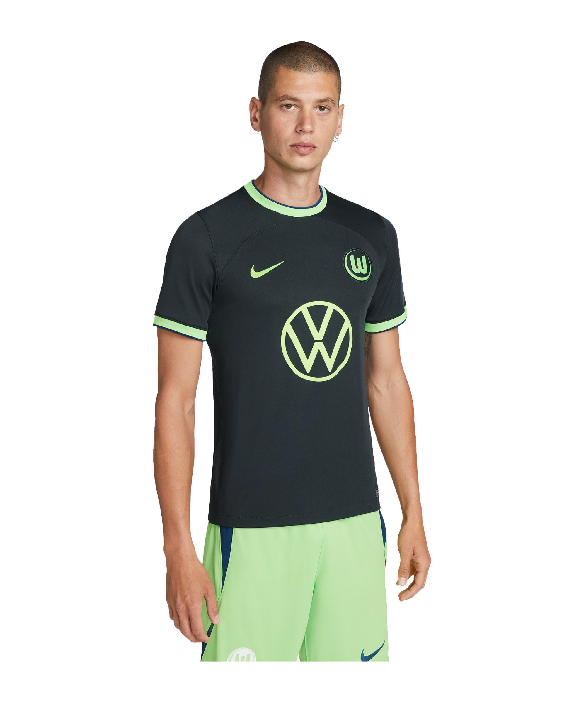 Nike VfL Wolfsburg Trikot Away 22/23 Grün F365 - gruen
