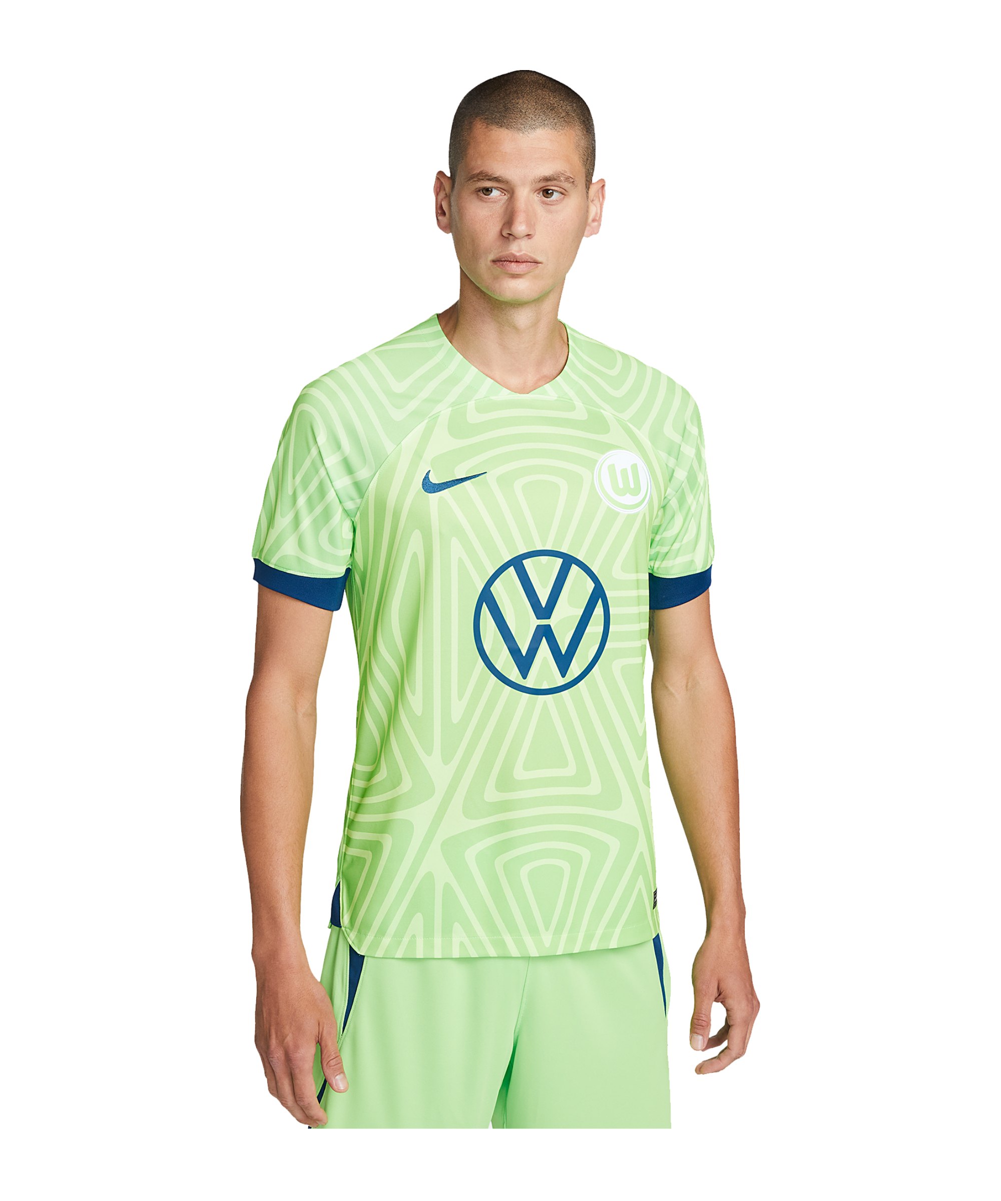 Nike VfL Wolfsburg Trikot Home 2022/2023 Kids F300 - gruen