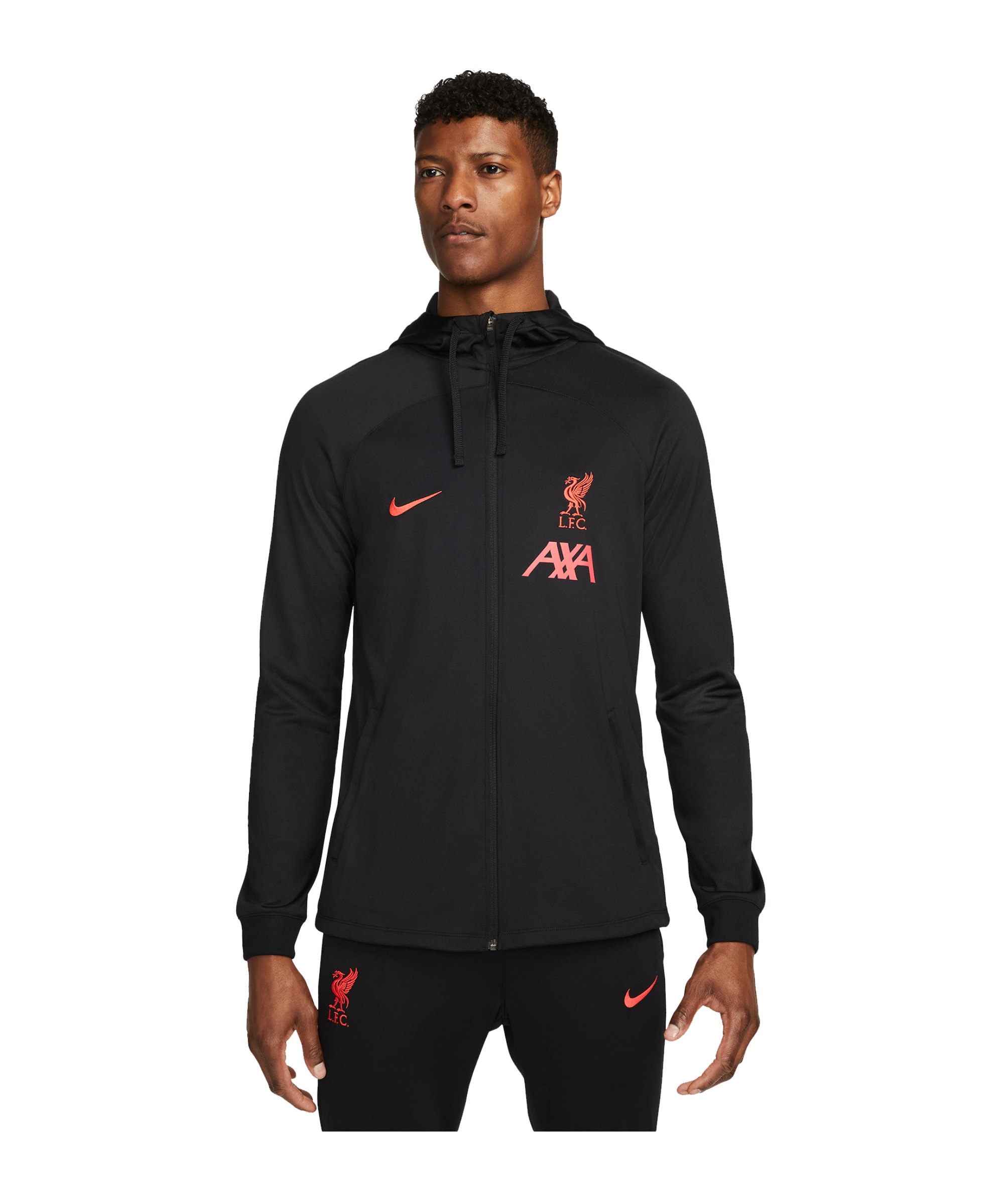 Nike FC Liverpool Strike Trainingsjacke F013 - schwarz