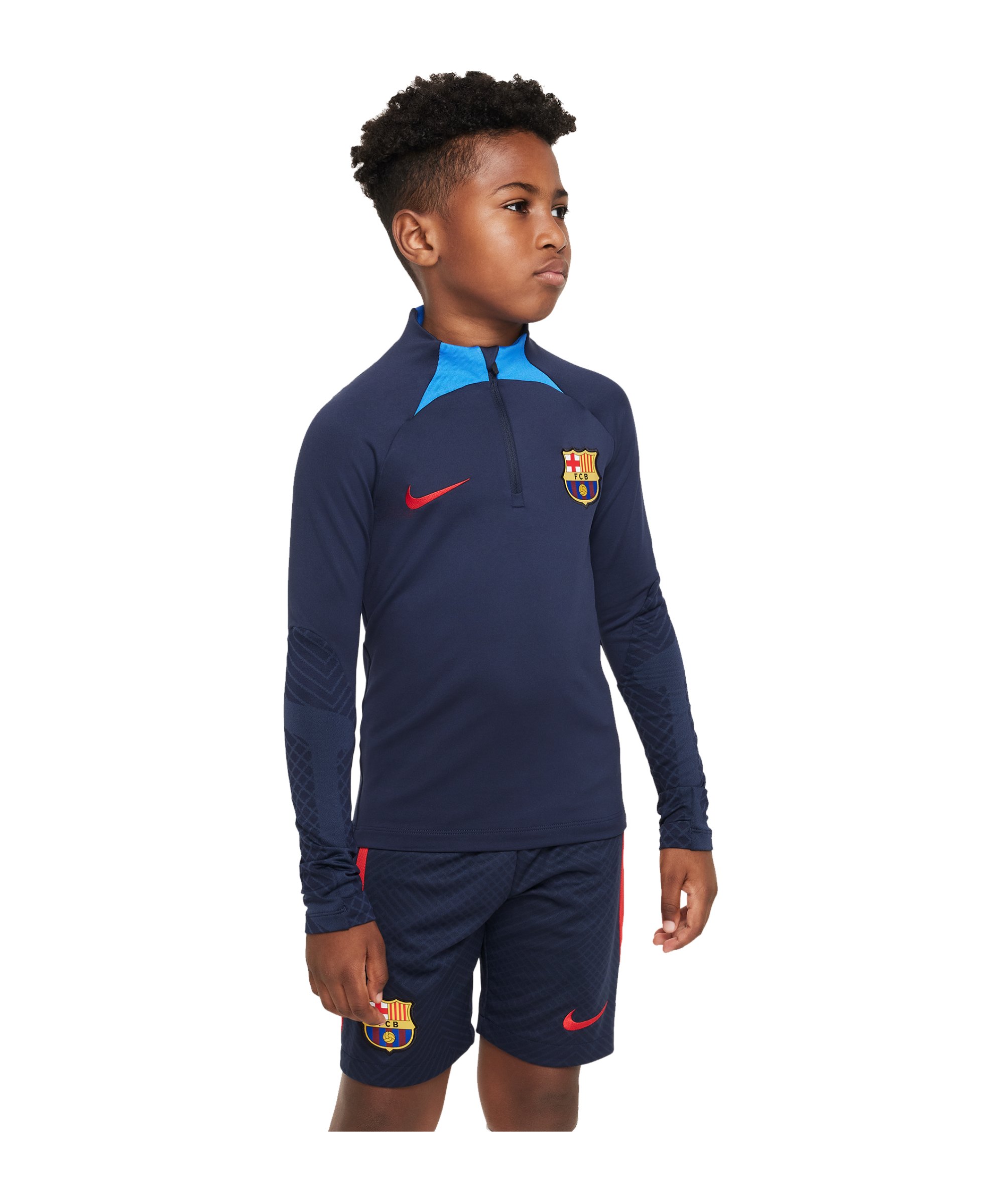 Nike FC Barcelona Strike Drill Top Kids Blau F454 - blau