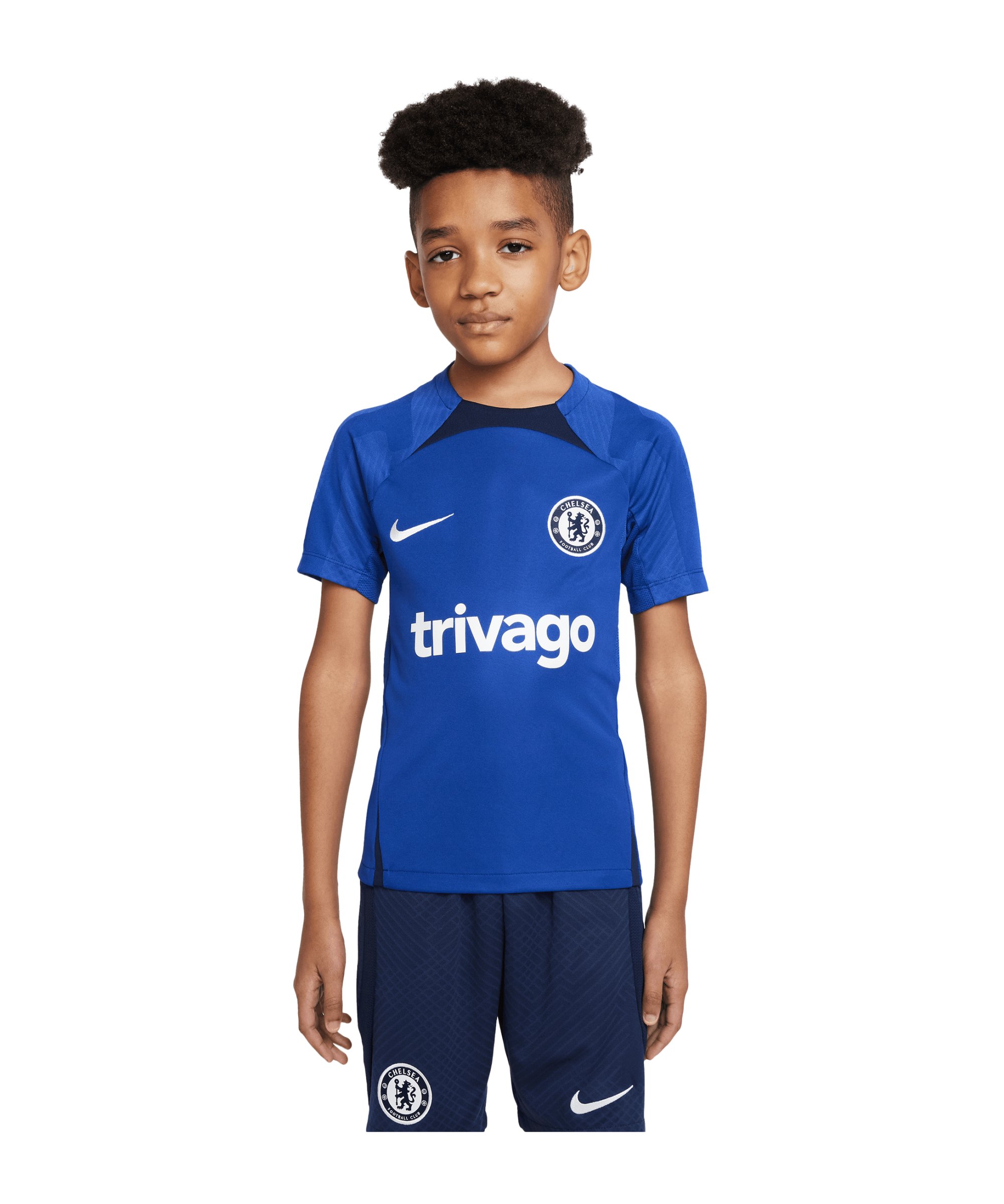 Nike FC Chelsea London Trainingsshirt Kids F496 - blau