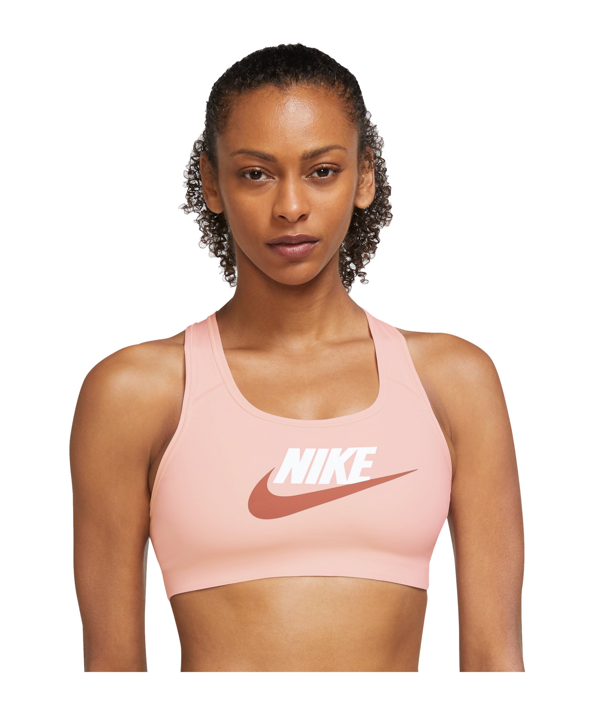 Nike Med-Sup Sport-BH (ungepolstert) Damen F611 - rosa