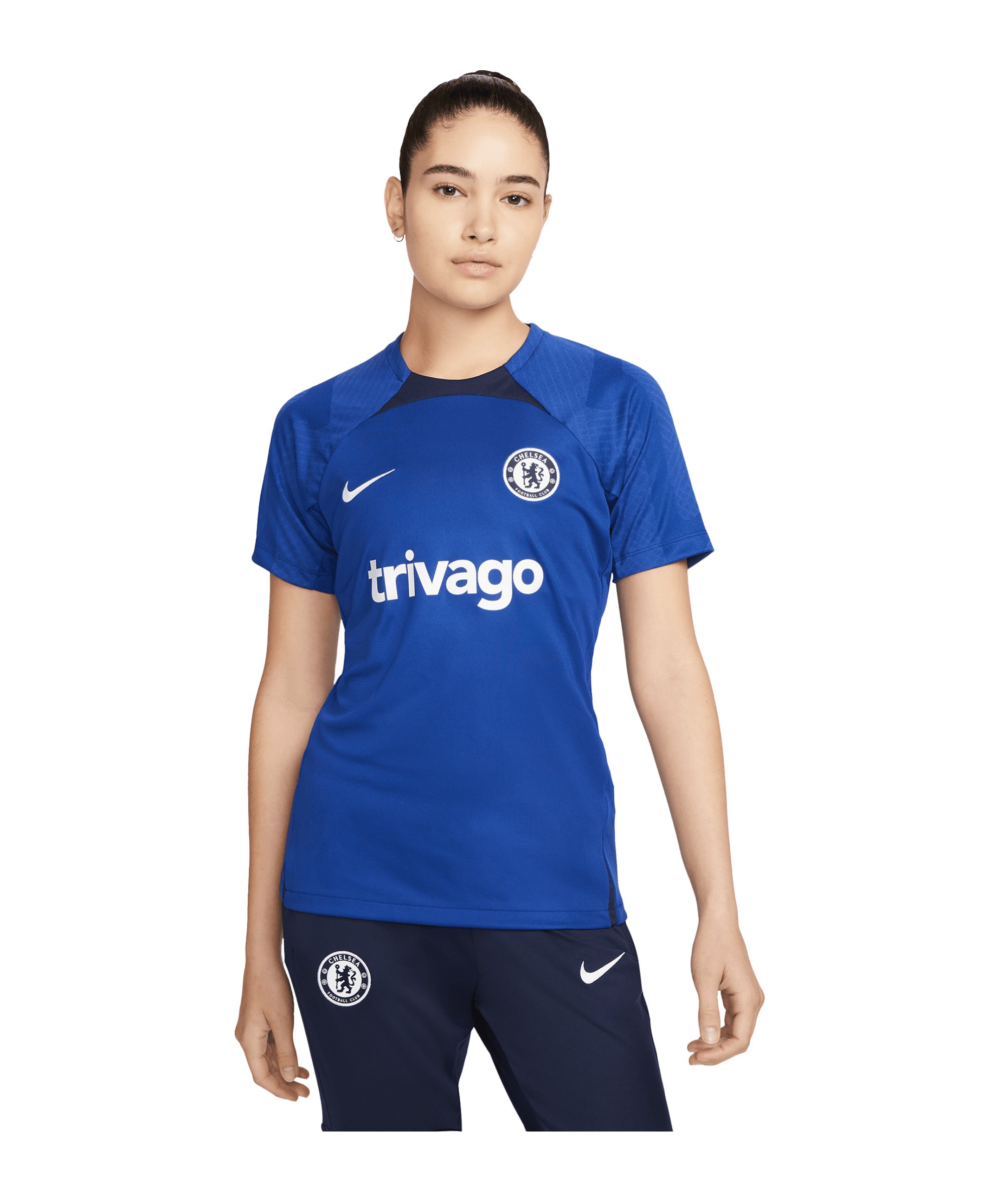 Nike FC Chelsea London Trainingsshirt Damen F496 - blau