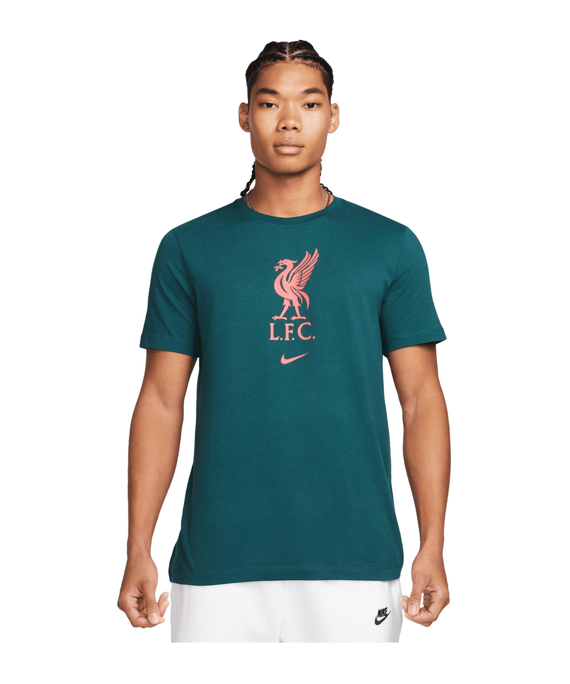Nike FC Liverpool Crest T-Shirt Grün F376 - gruen