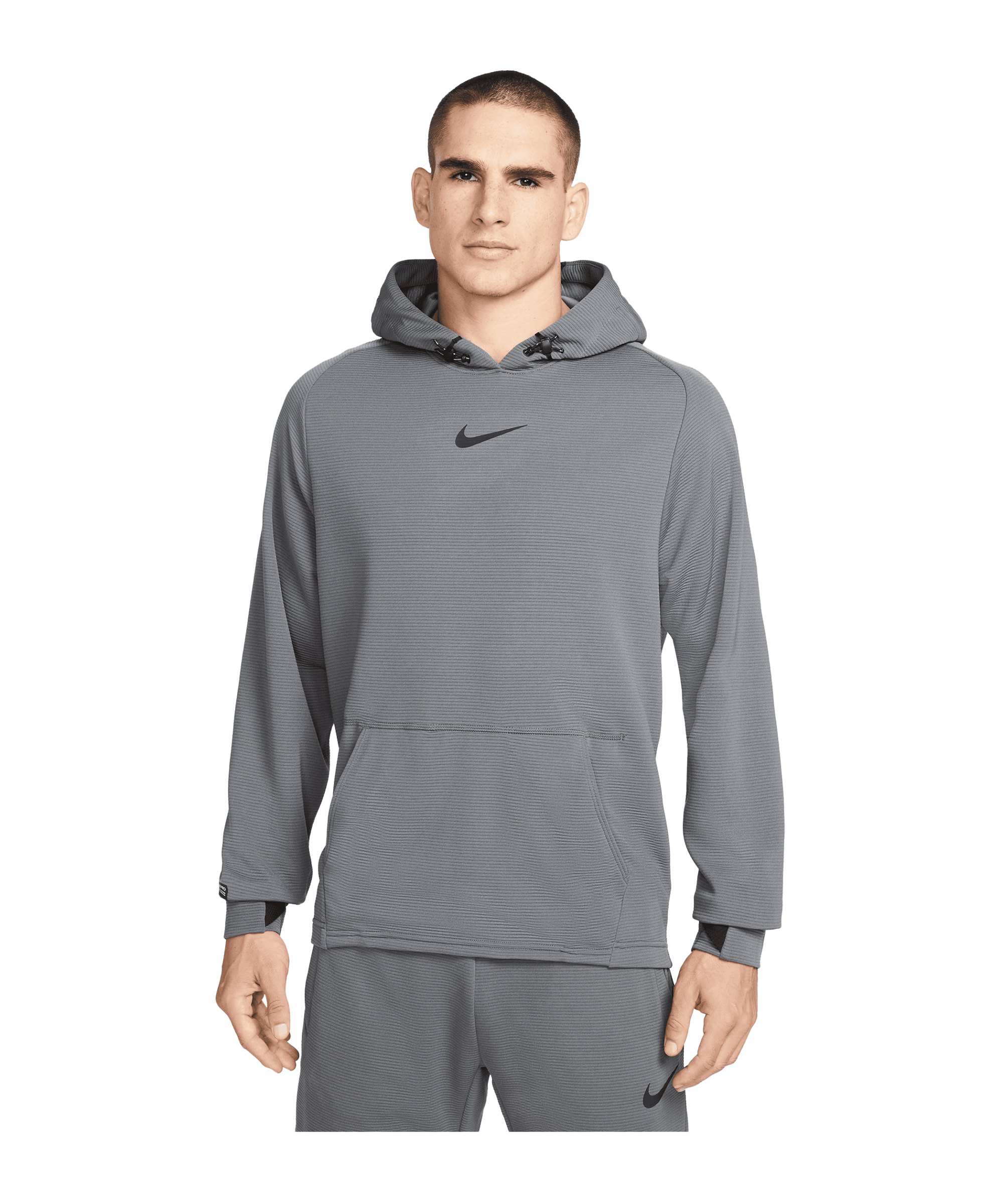Nike Pro Fleece Hoody Training Grau F068 - grau