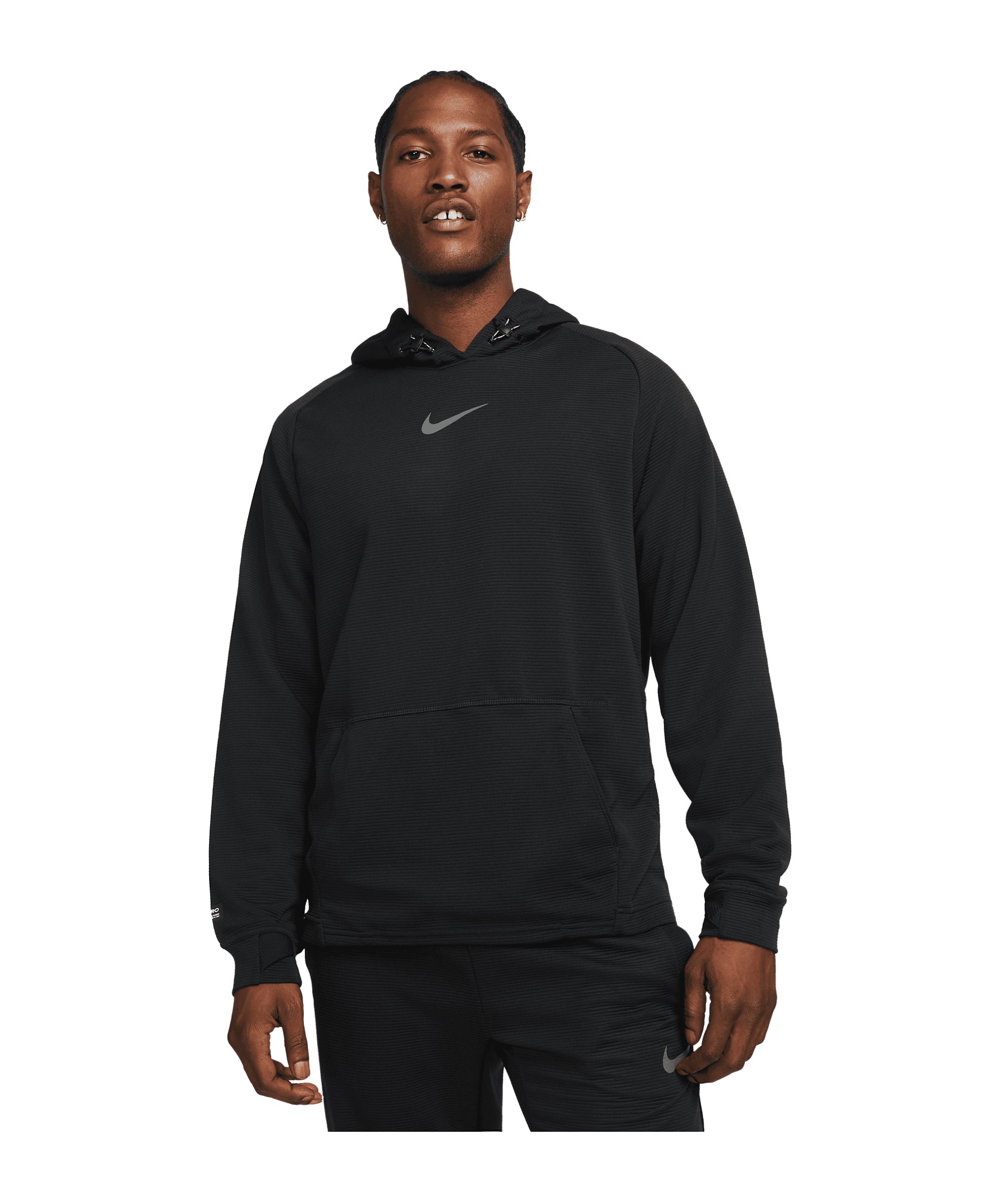 Nike Pro Fleece Hoody Training Schwarz F010 - schwarz