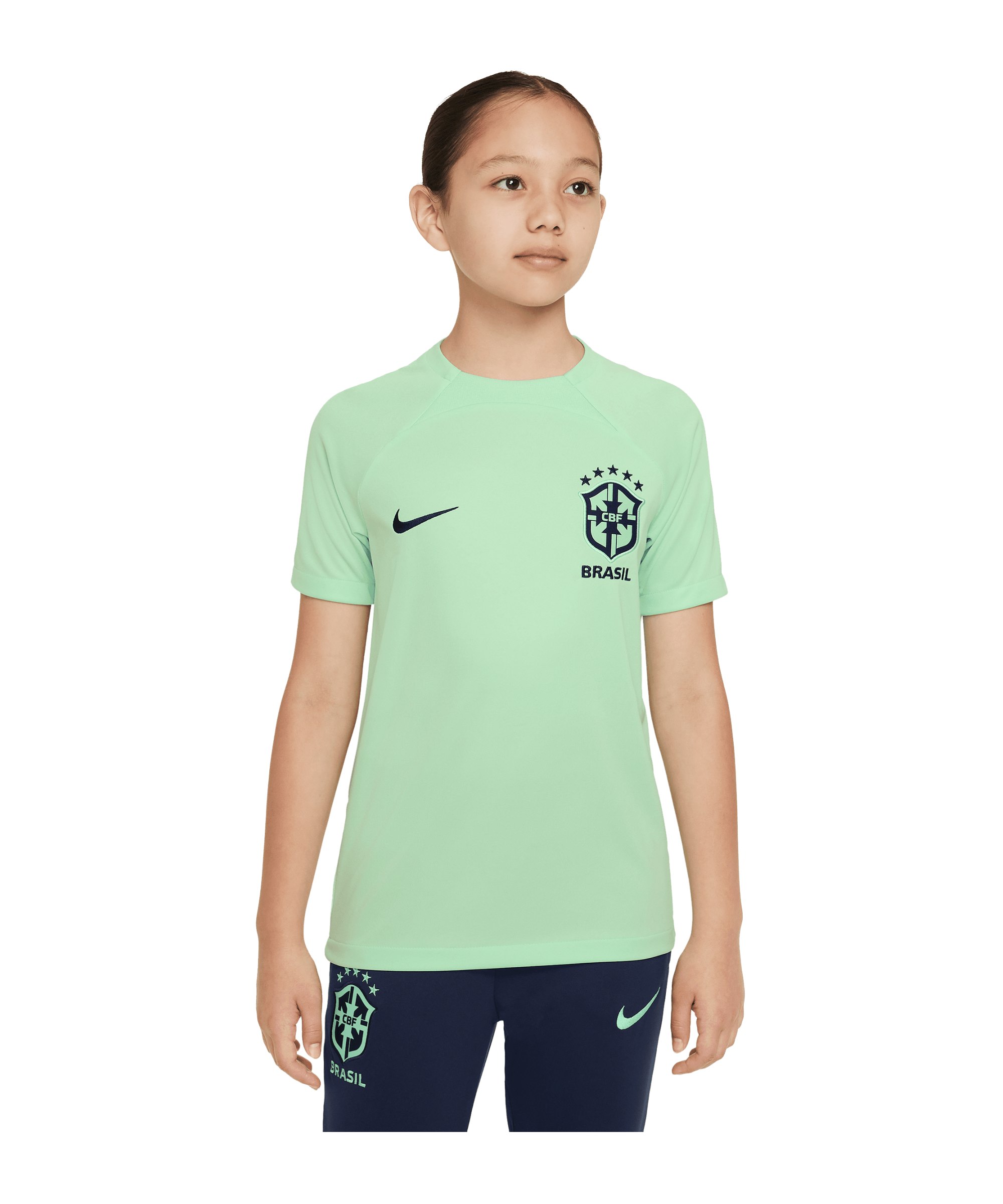 Nike Brasilien Academy Trainingsshirt Kids F390 - gruen