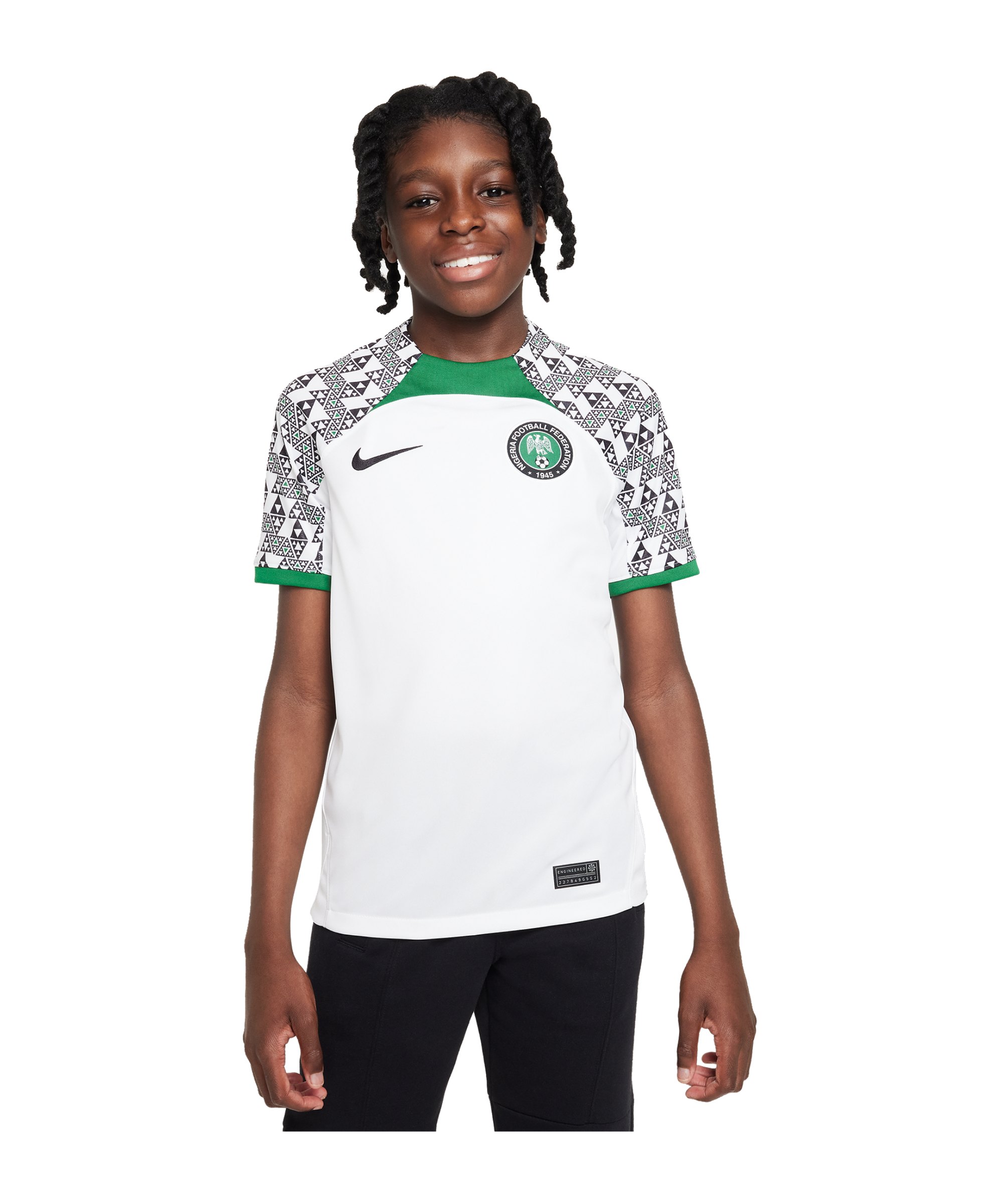Nike Nigeria Trikot Away 2022 Kids Weiss F100 - weiss
