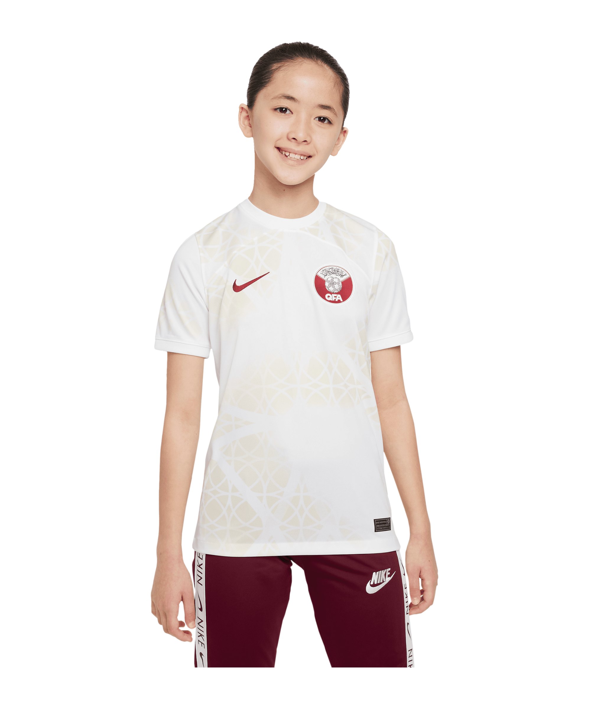 Nike Katar Trikot Away WM 2022 Kids Weiss F100 - weiss