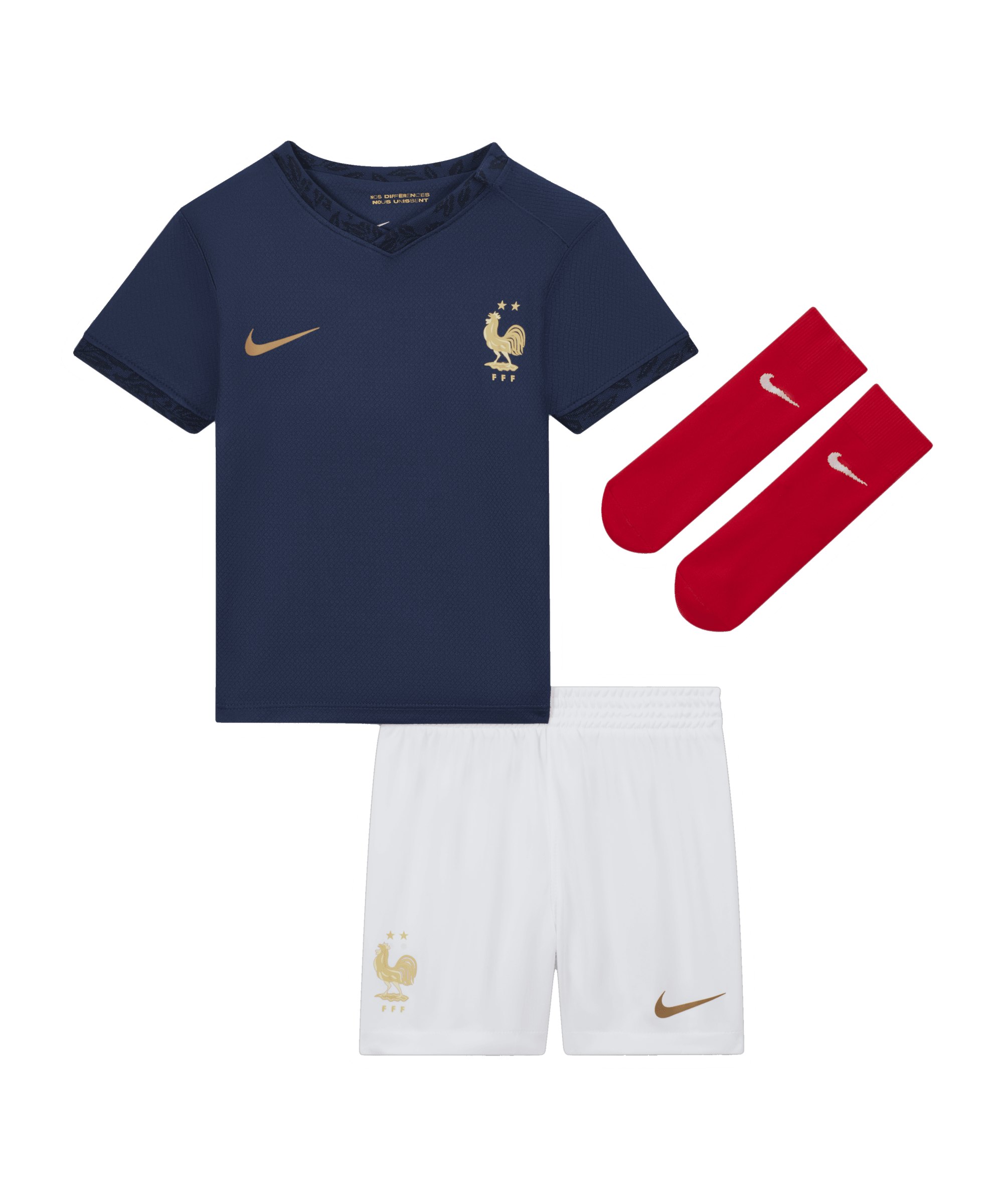 Nike Frankreich Babykit Home WM 2022 F410 - blau