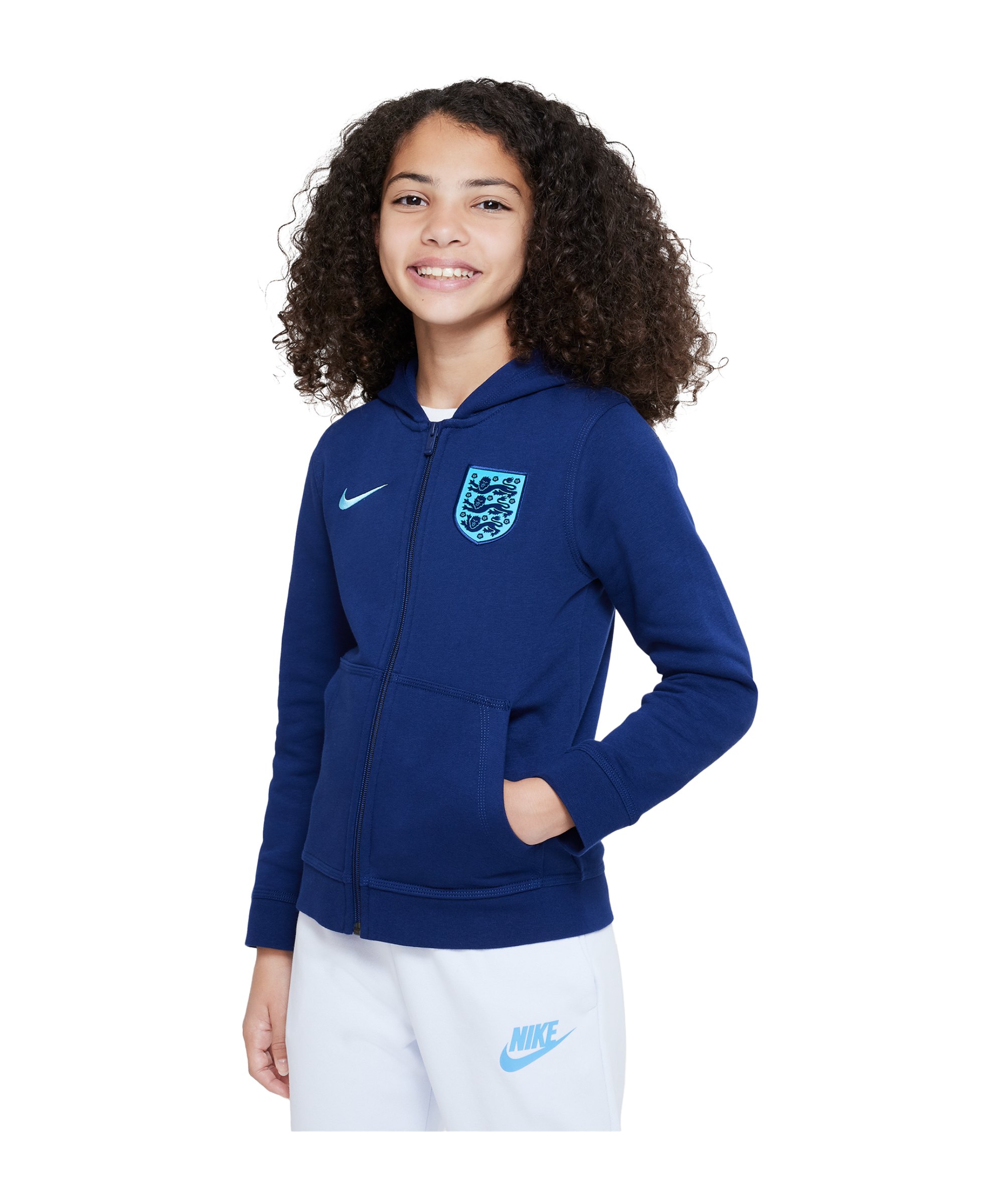 Nike England Kapuzenjacke Kids Blau F492 - blau