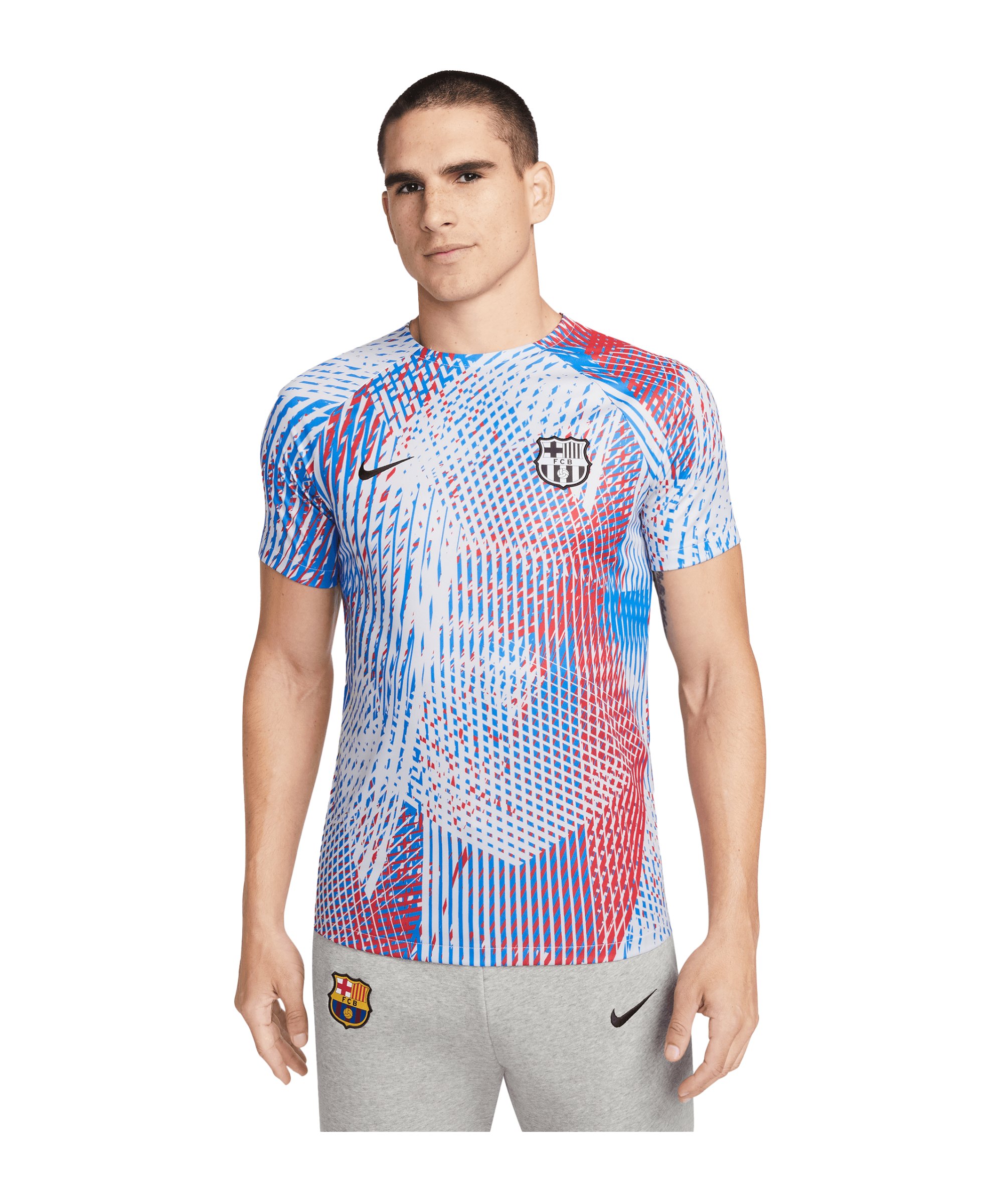 Nike FC Barcelona Prematch Shirt 2022/2023 Weiss F101 - weiss