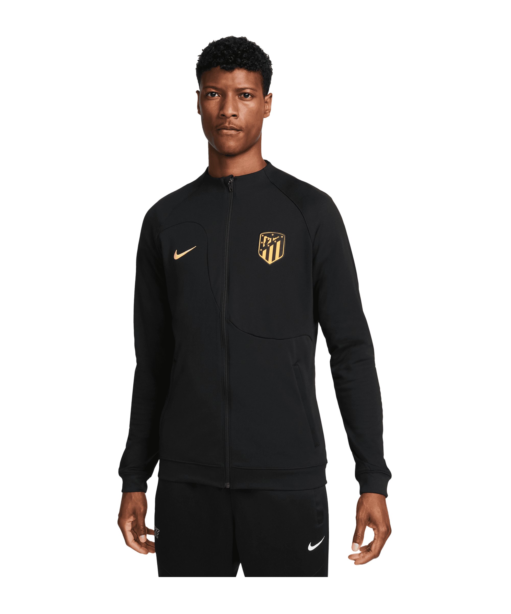 Nike Atletico Madrid Academy Trainingsjacke Schwarz F010 - schwarz