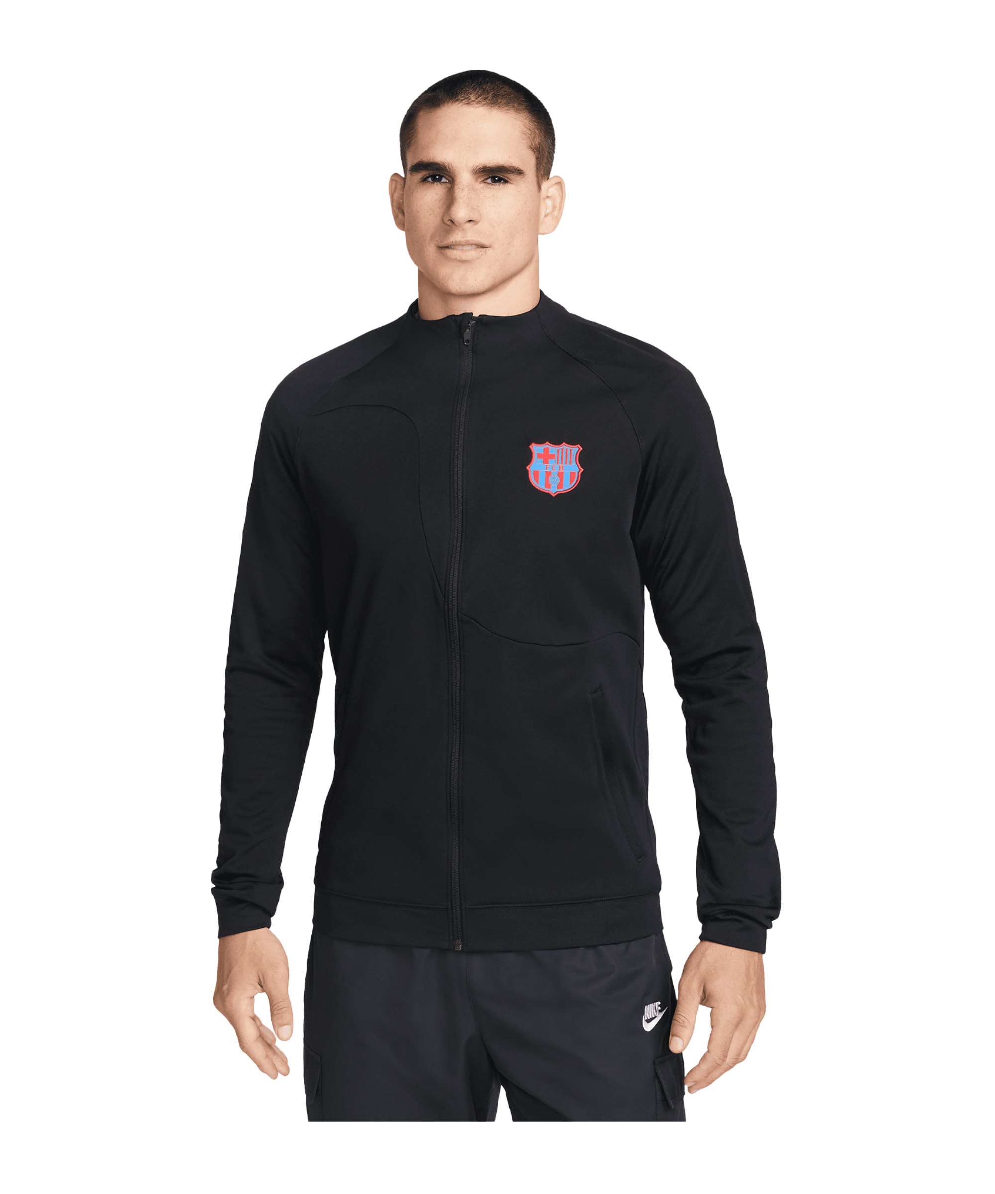 Nike FC Barcelona Academy Pro Trainingsjacke Schwarz F010 - schwarz