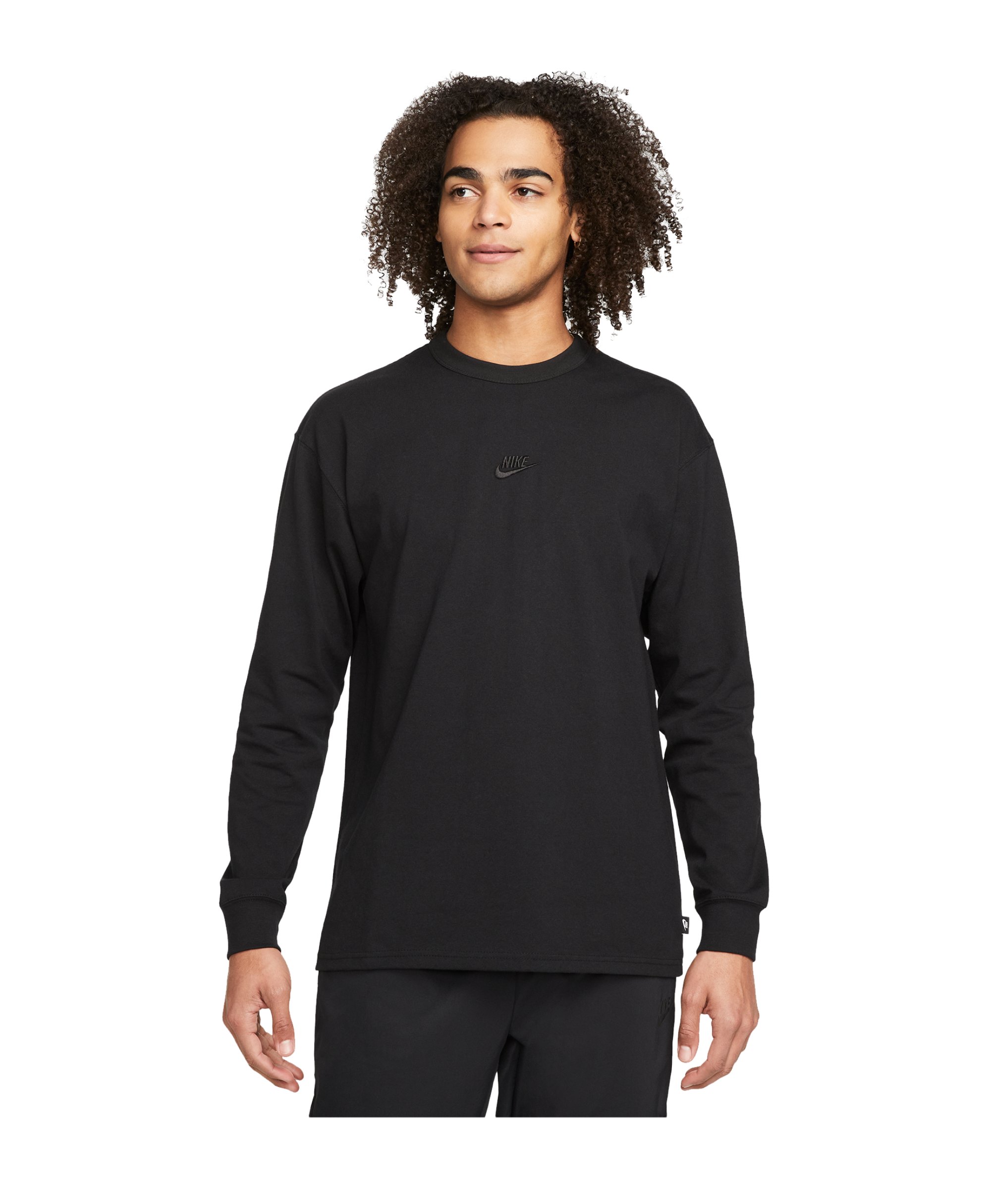 Nike Essential Premium Sweatshirt Schwarz F010 - schwarz