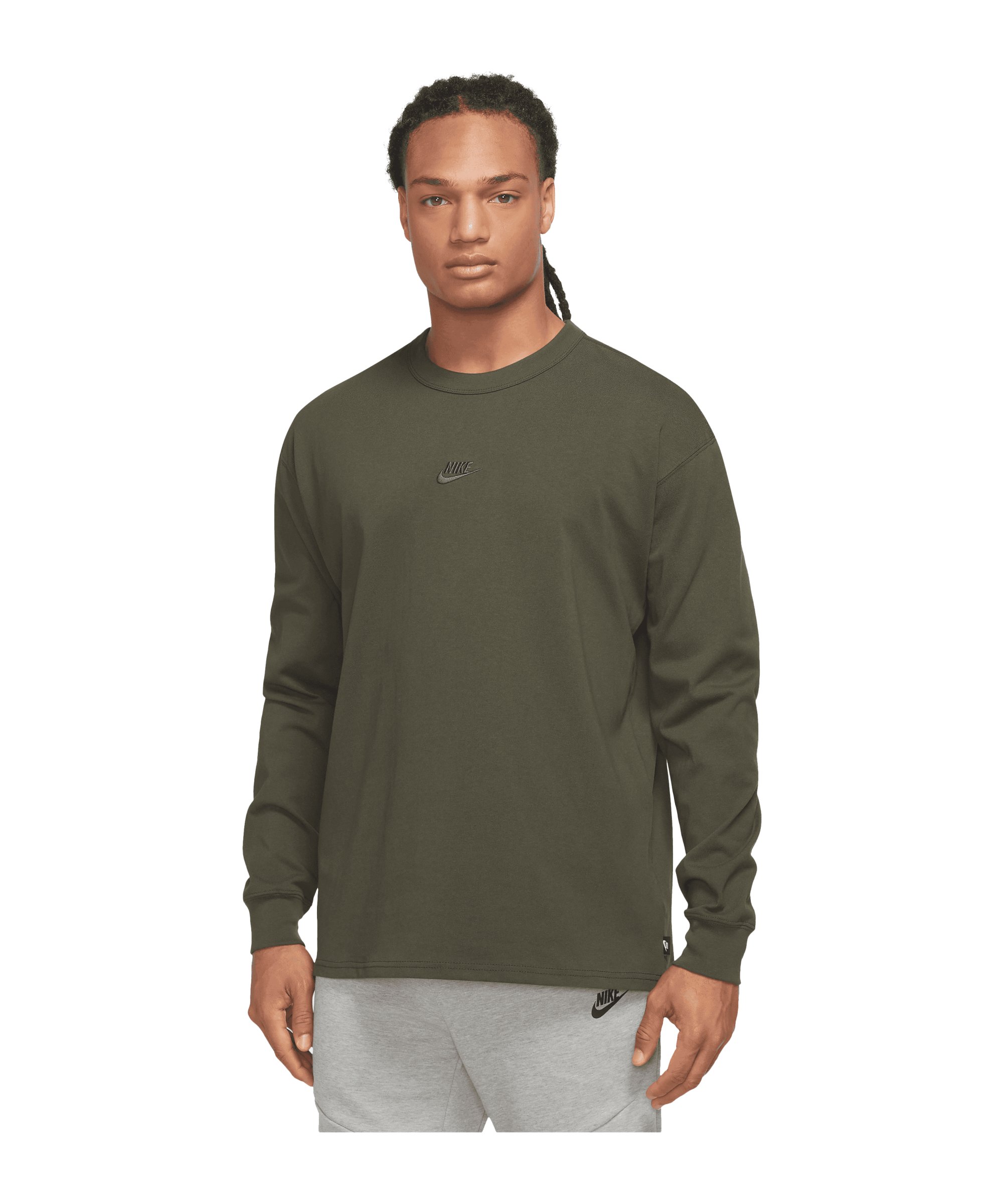 Nike Essentials Premium Sweatshirt Grün F325 - gruen