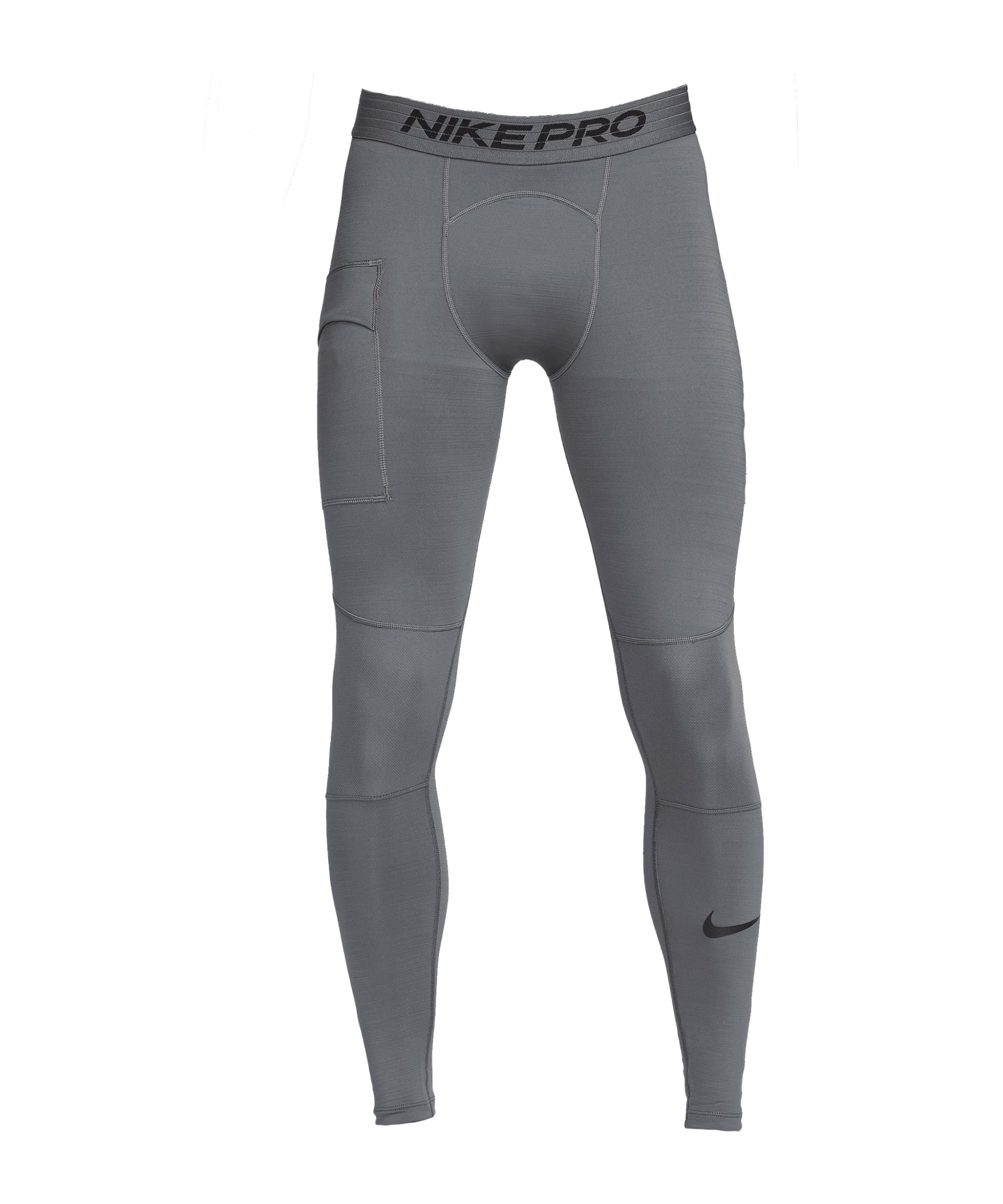 Nike Pro Warm Tight Grau Schwarz F068 - grau