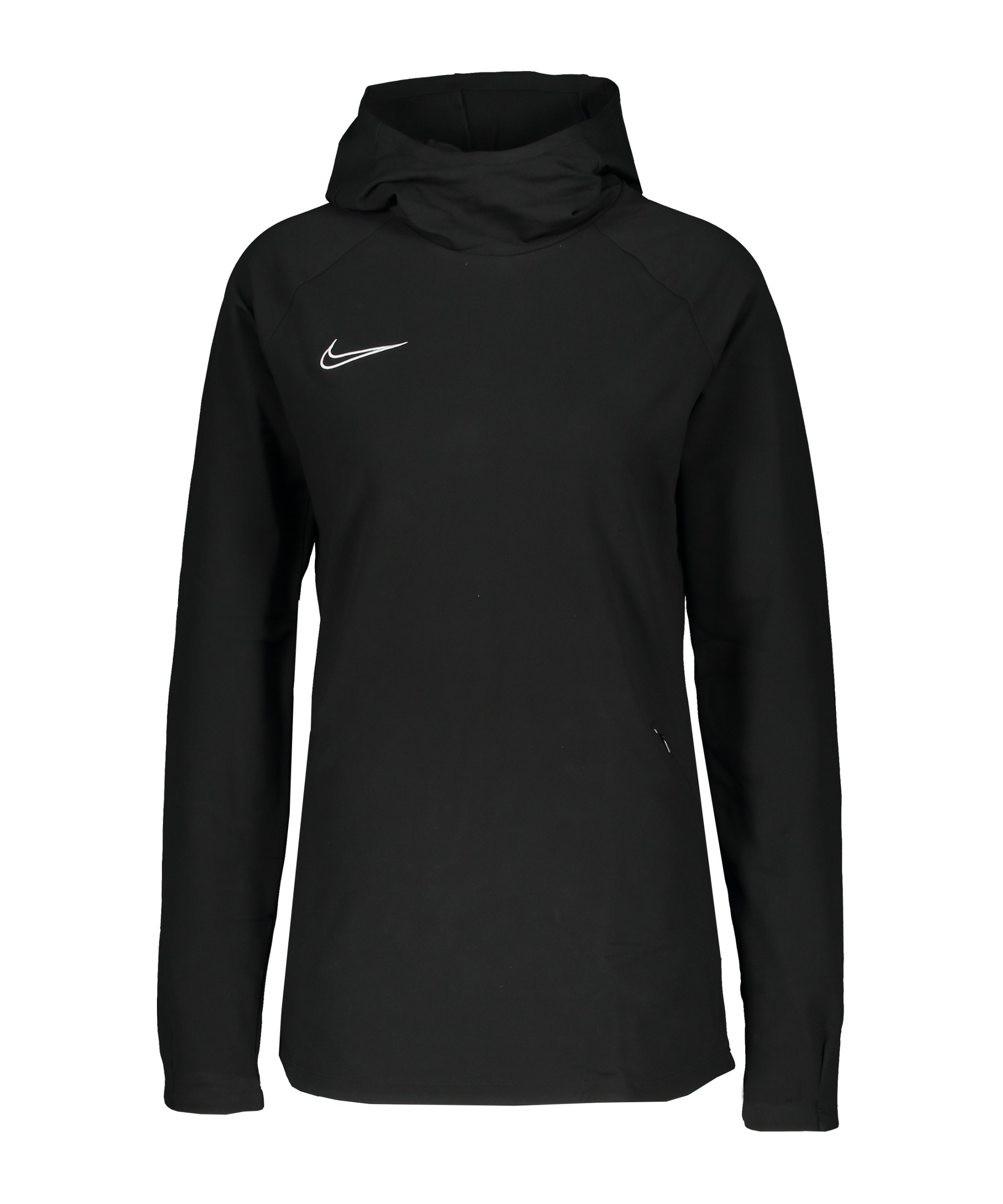 Nike Academy Hoody Damen Schwarz Weiss F010 - schwarz