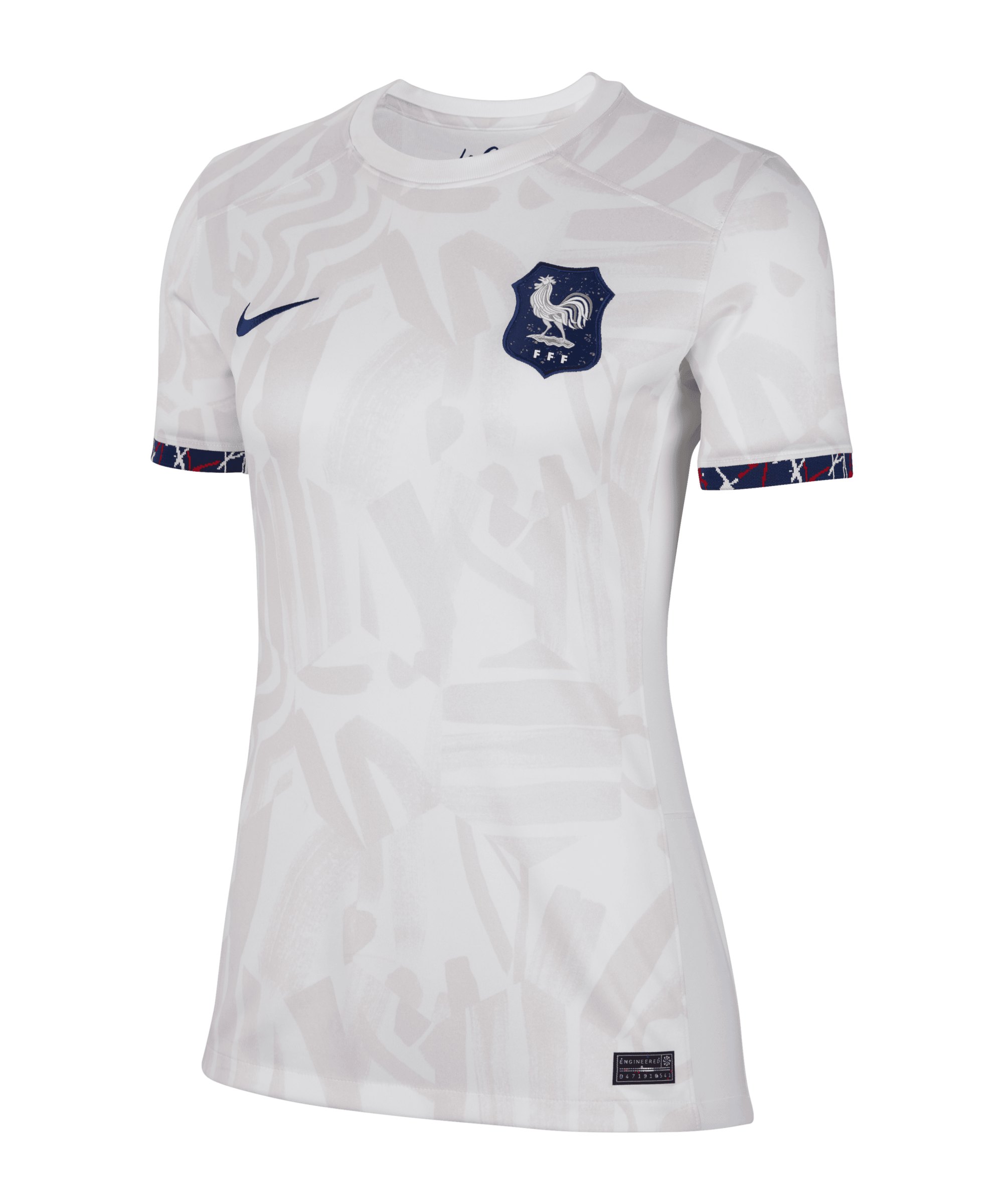 Nike Frankreich Trikot Away Frauen WM 2023 Damen Weiss Blau F100 - weiss