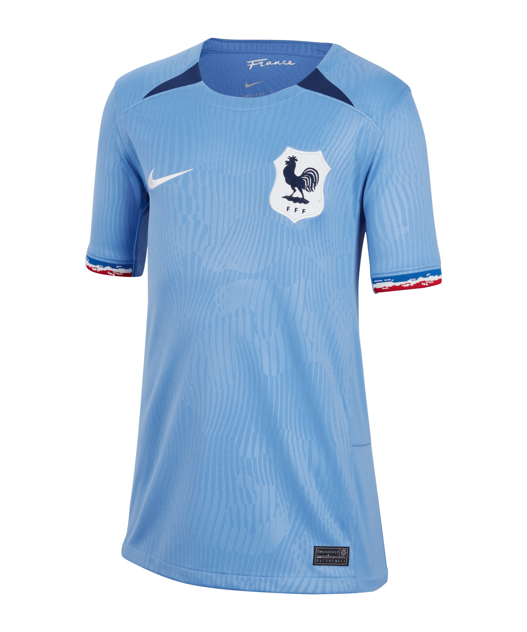 Nike Frankreich Trikot Home Frauen WM 2023 Kids Blau Weiss F04 - blau